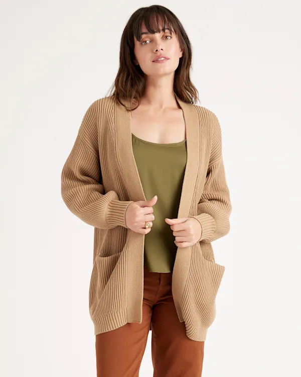 100% Organic Cotton Oversized Cardigan