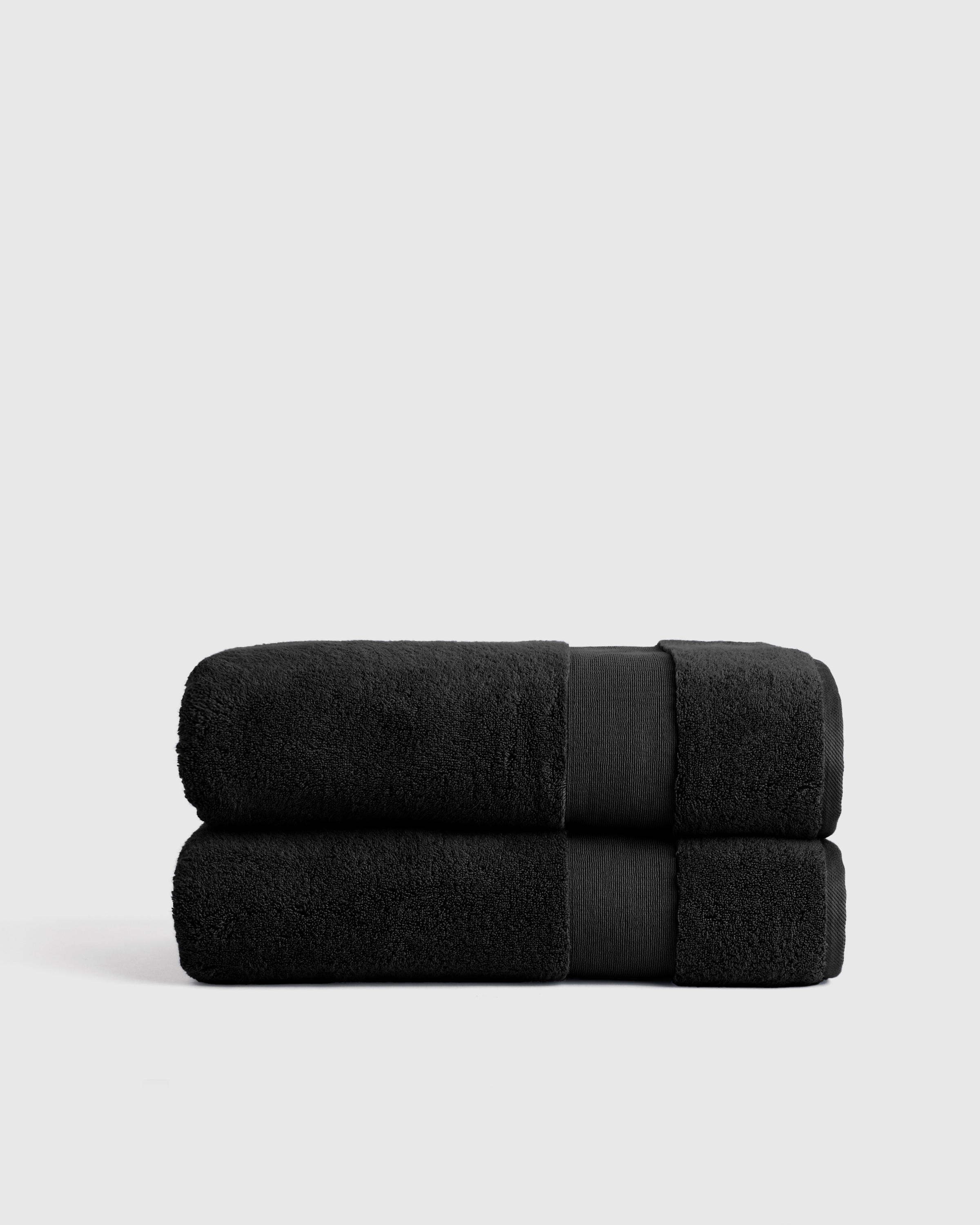 Quince Classic Bath Sheet In Black