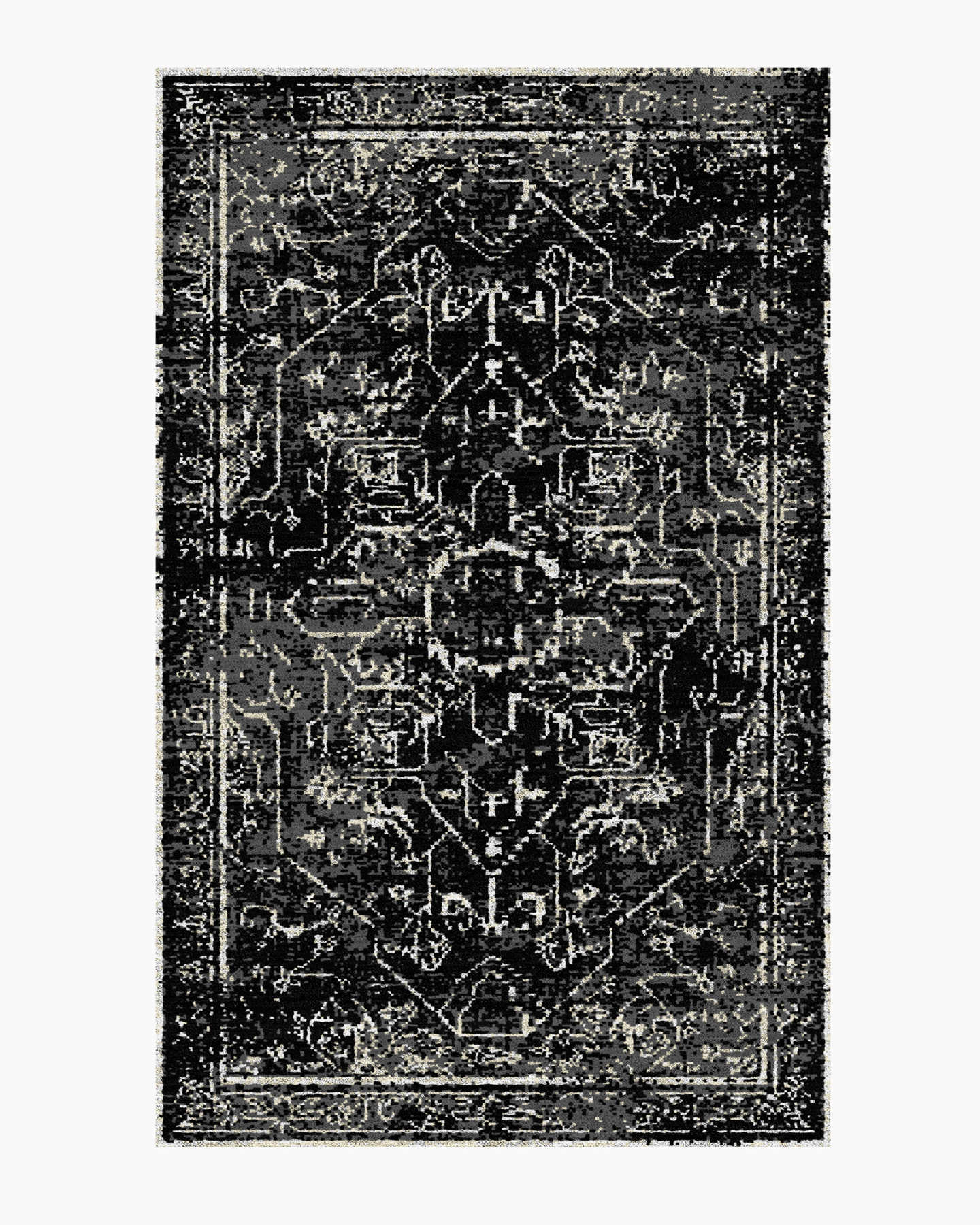 Seraphine Hand-Knotted Wool Rug - Black Multi