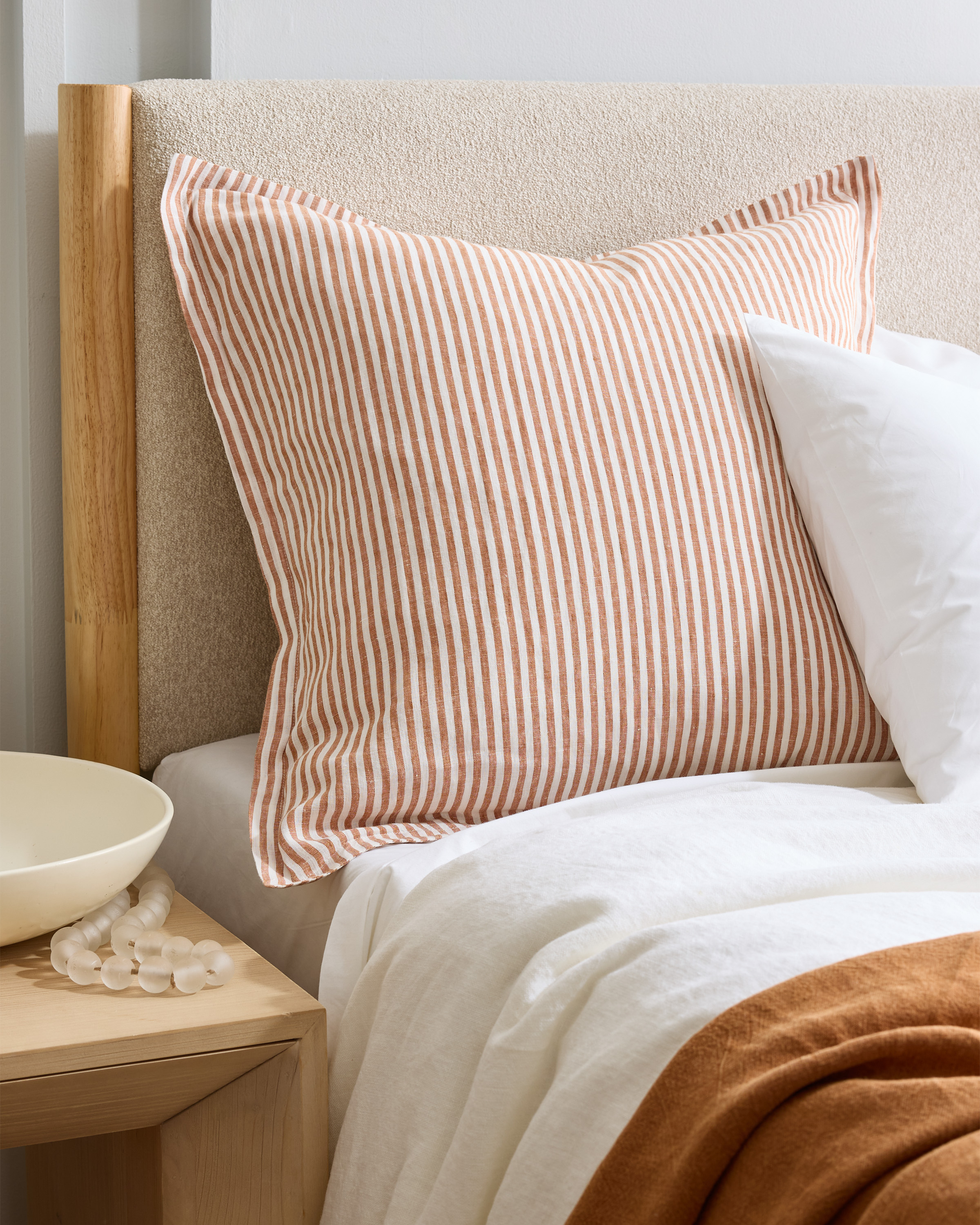 European Linen Stripe Euro Sham - thumbnail 5