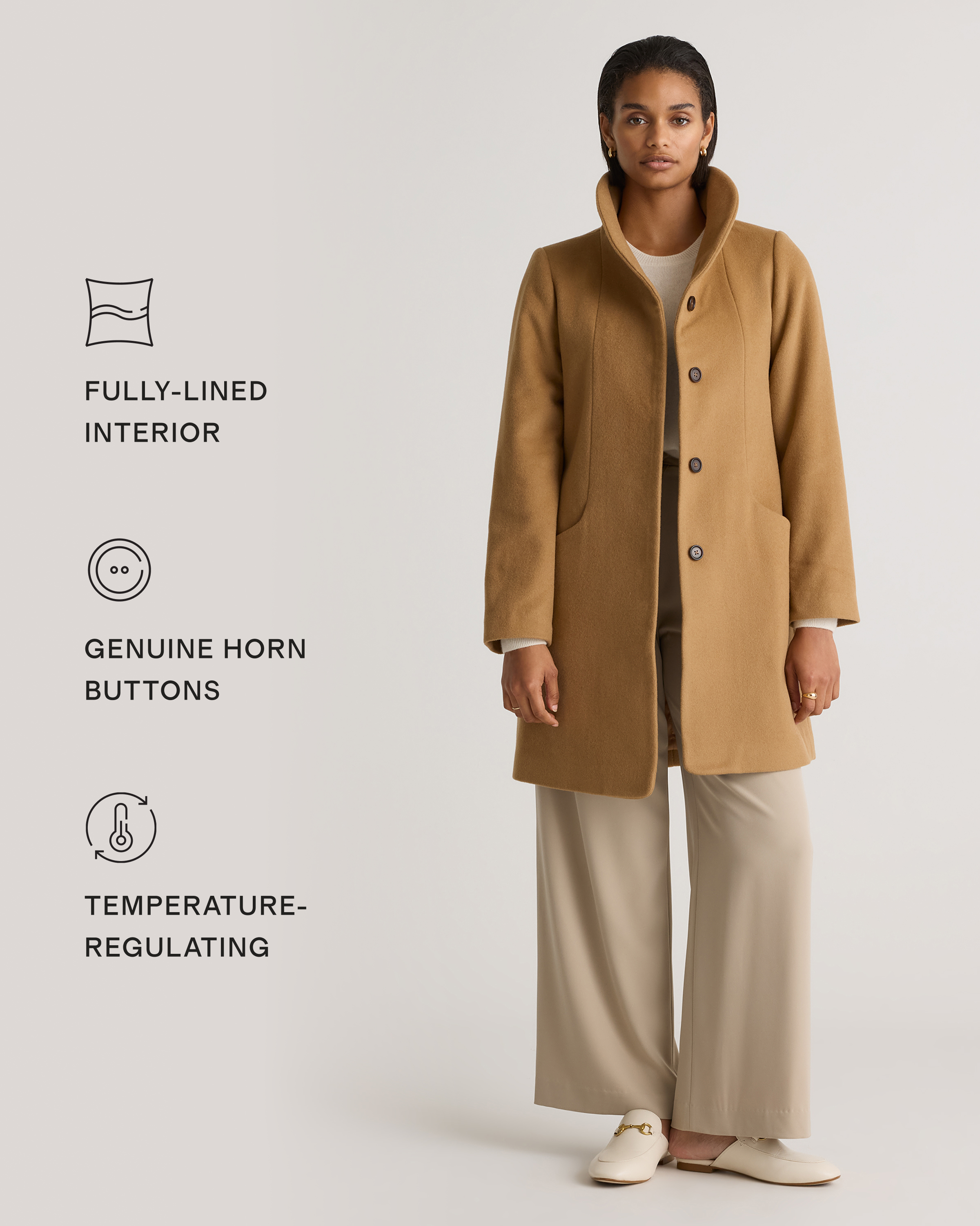 Italian Wool Cocoon Coat