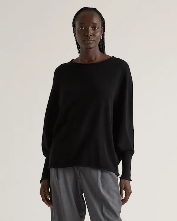 Mongolian Cashmere Batwing Sweater