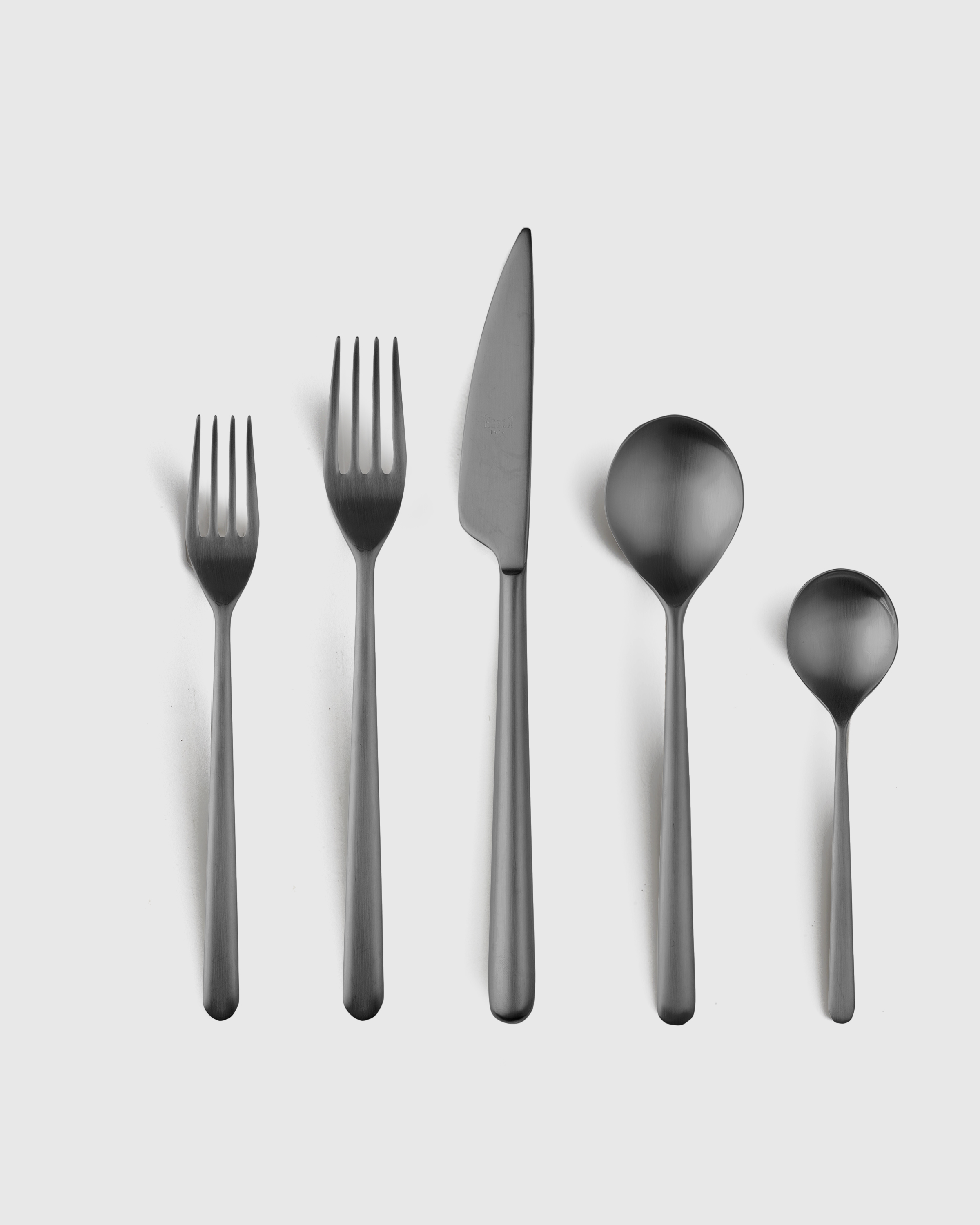 Quince Linea Flatware 20-pc Set In Brushed Black