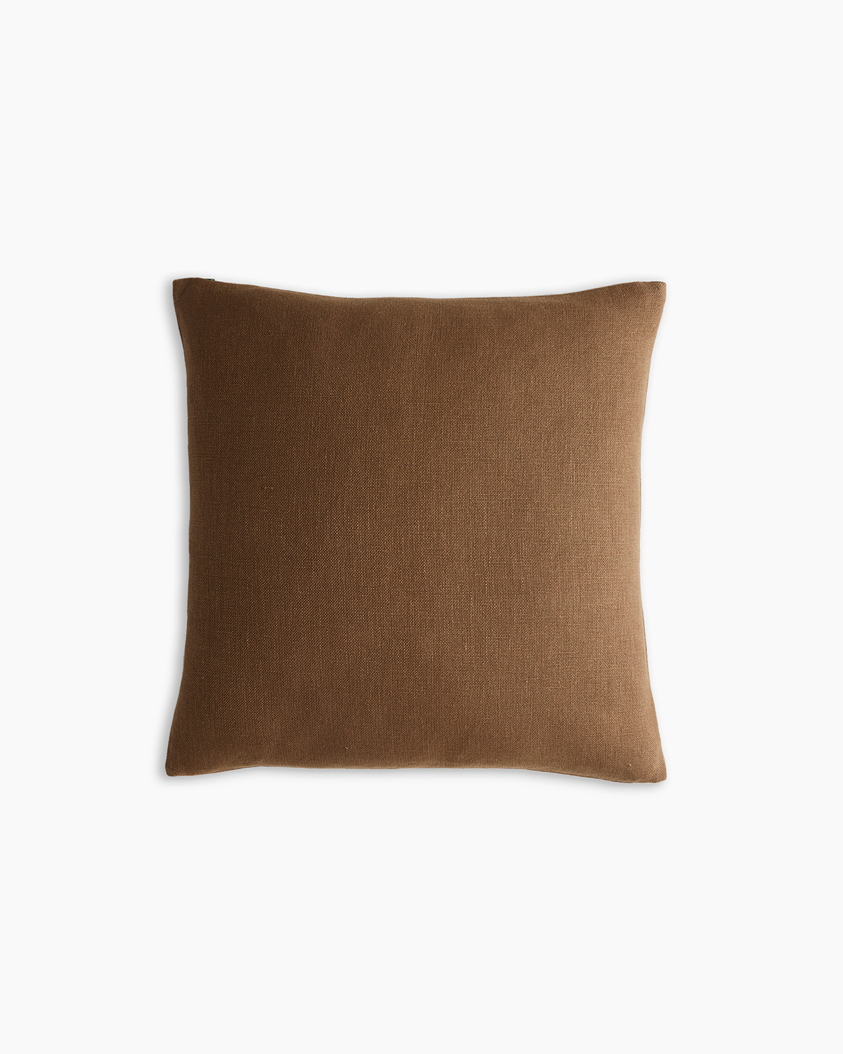 Quince Luxe Linen Pillow Cover In Mocha
