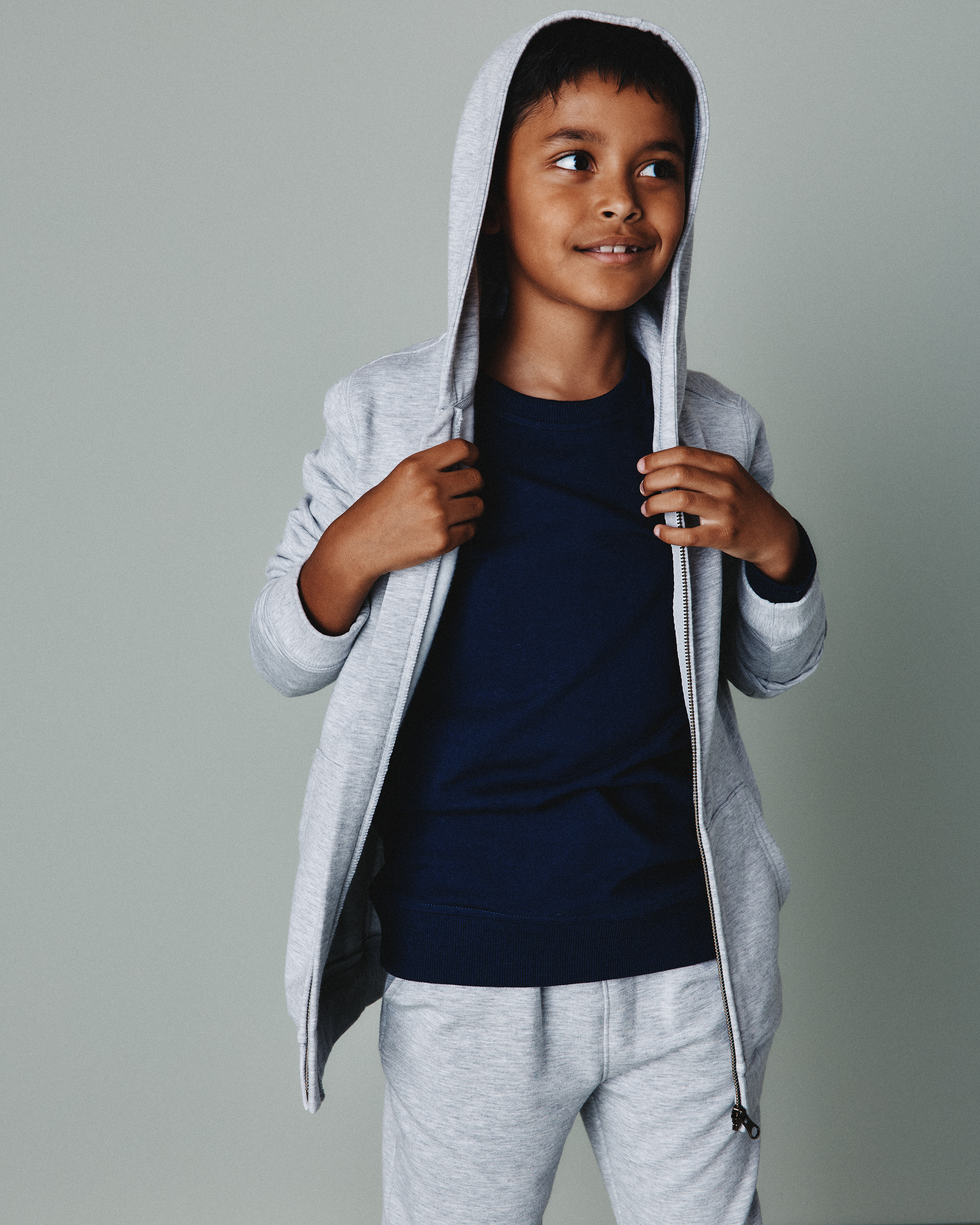 Organic Cotton French Terry Crew Neck Sweatshirt - Kid - thumbnail 8