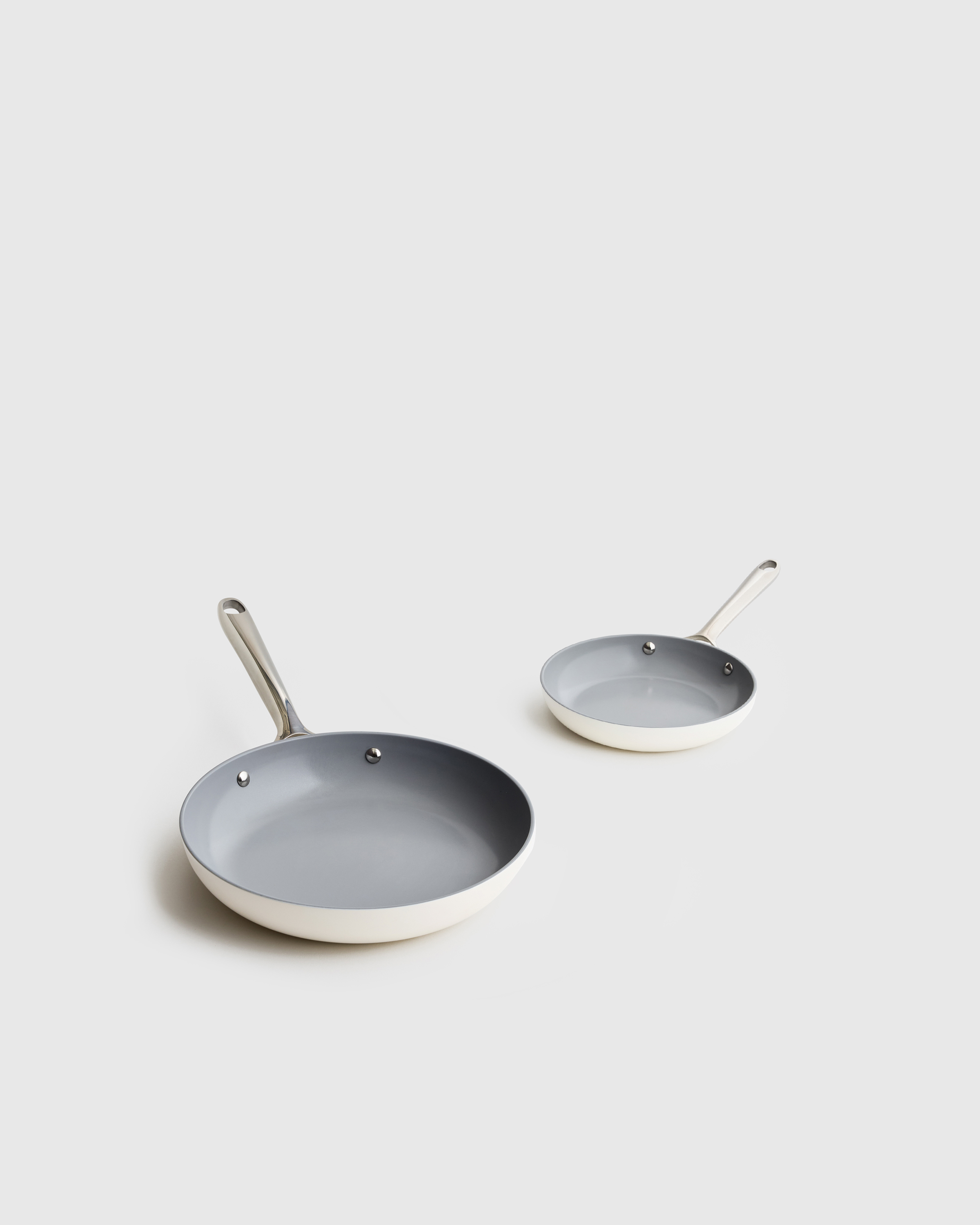 Ivory Ceramic Nonstick Frying Pan Set - Quince