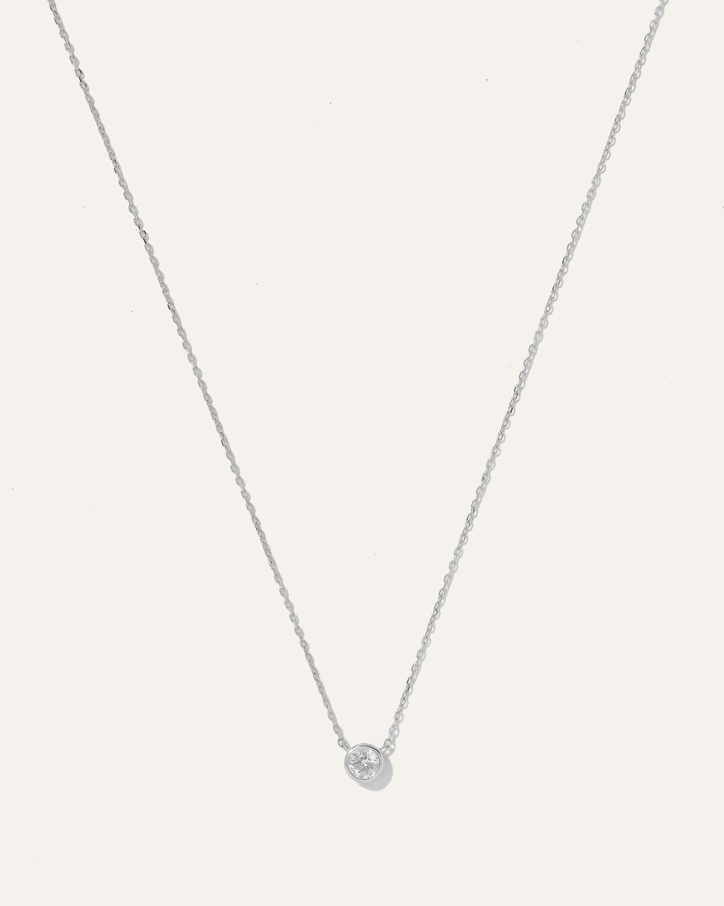 Quince Women's 14k Gold Diamond Bezel Necklace In Metallic