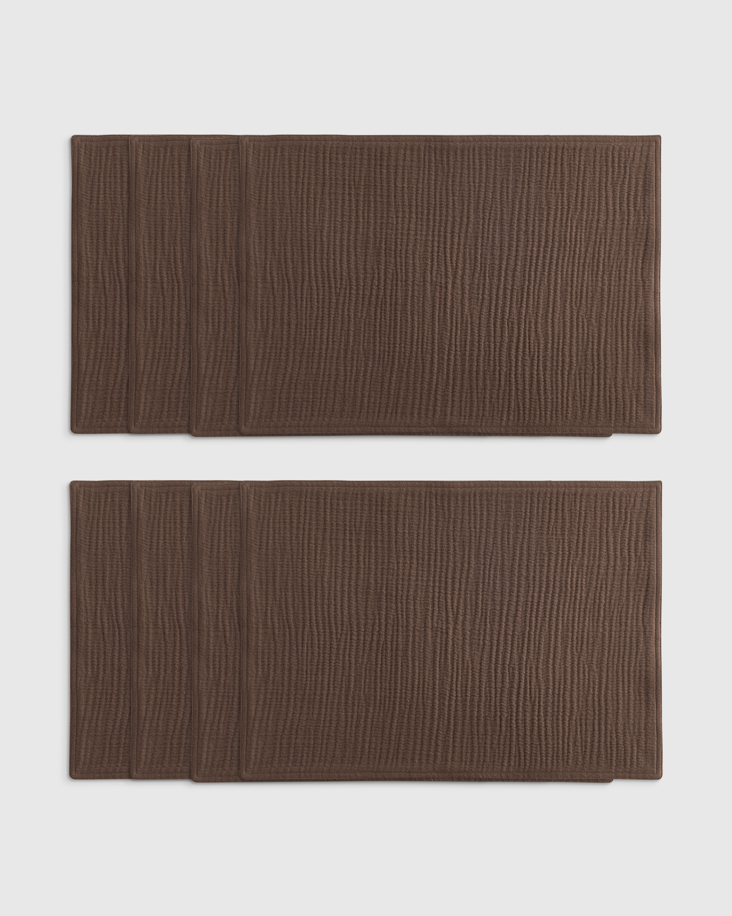 Organic Airy Gauze Placemats (Set of 8) - Olive
