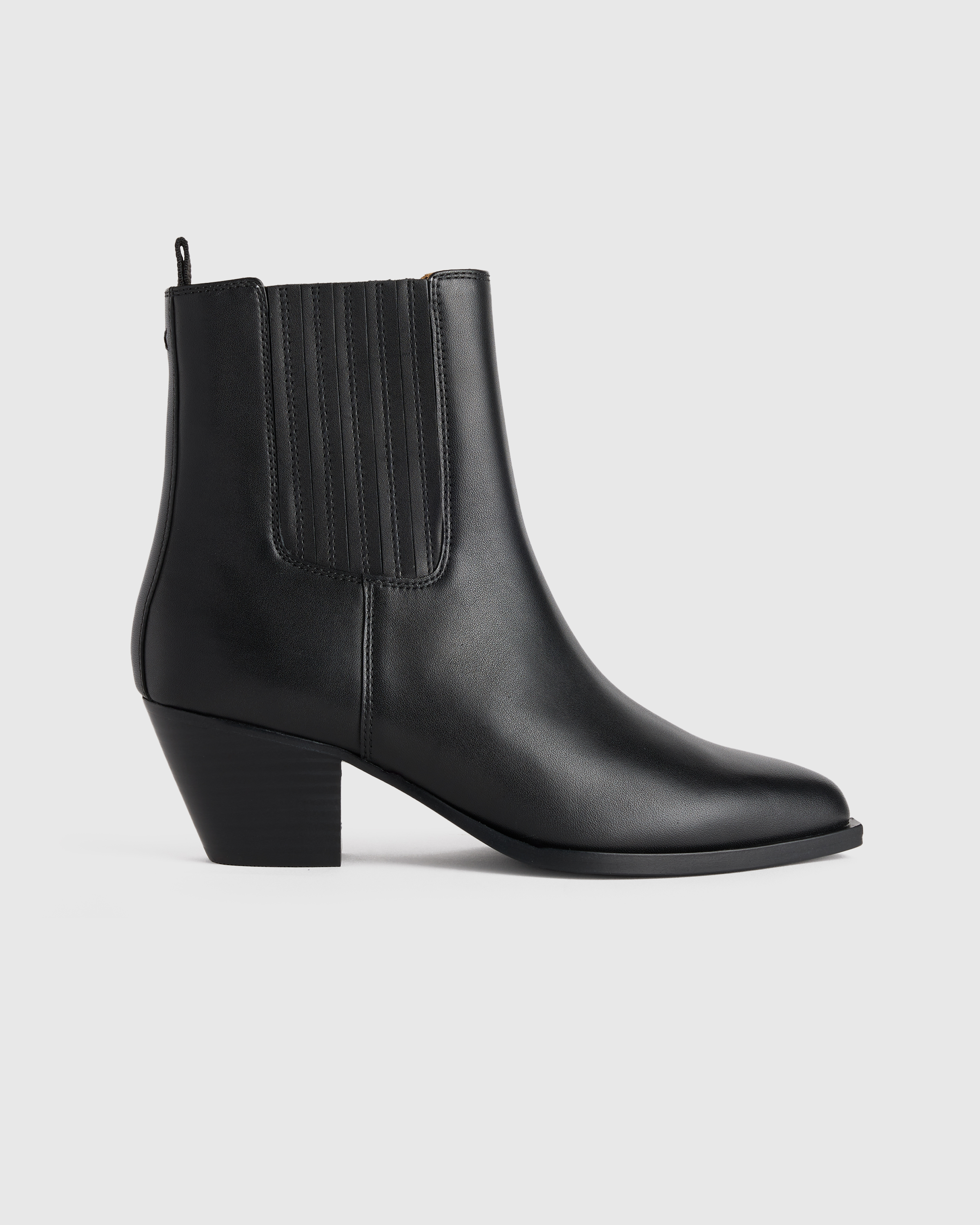 Italian Leather Western Chelsea Ankle Boot