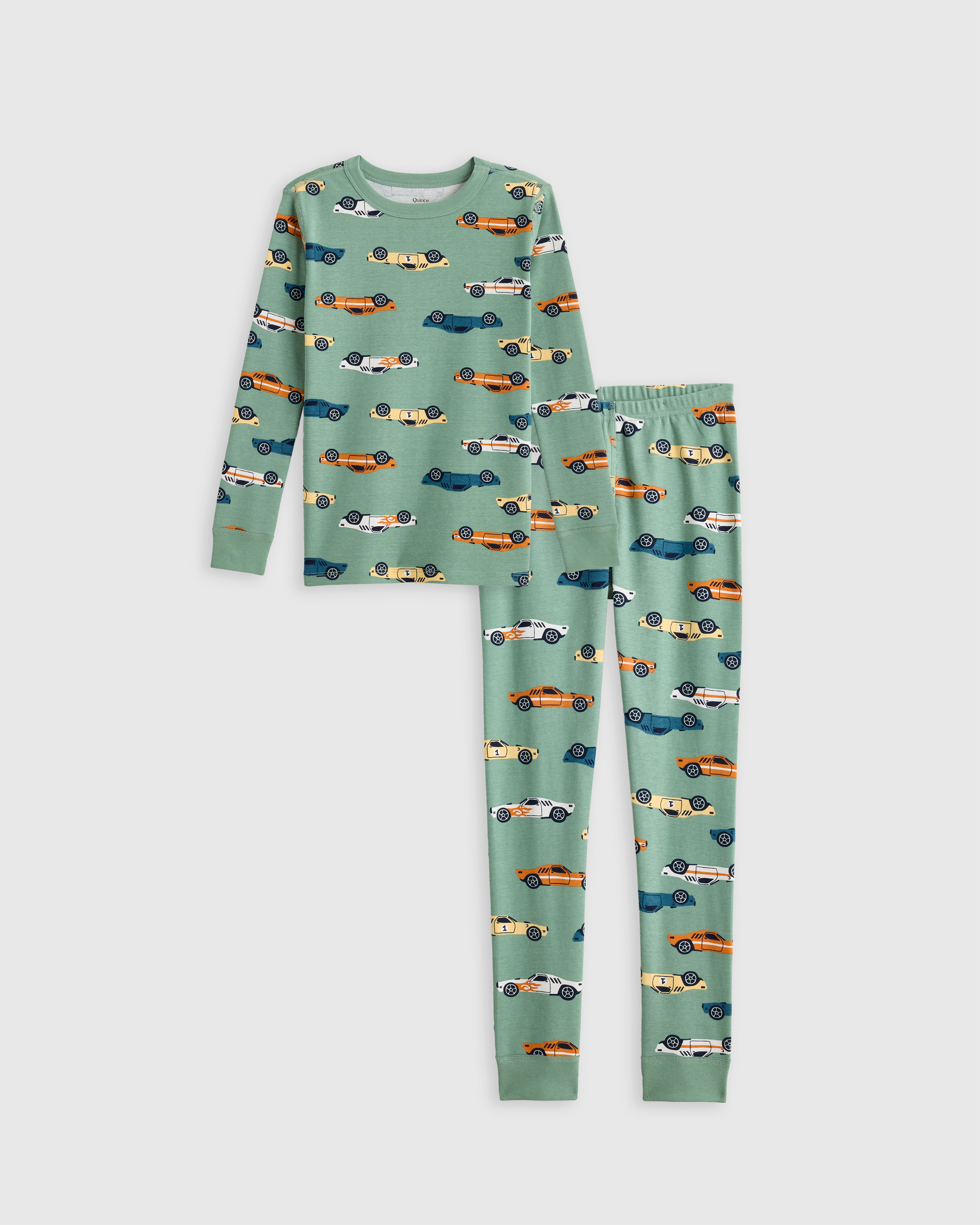 100% Organic Cotton Long Sleeve and Pant Pajama Set