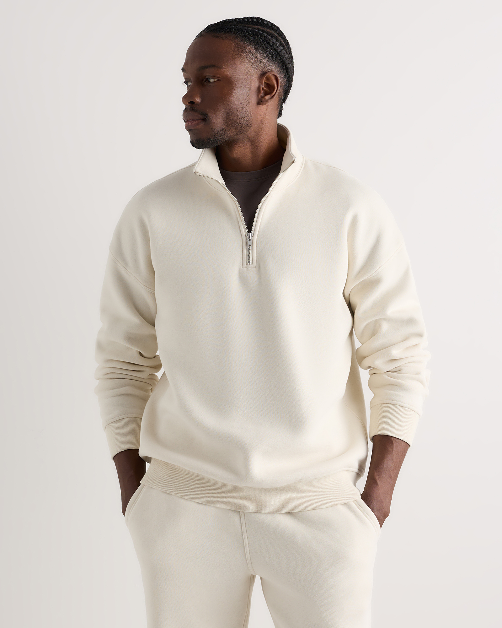 Everyday Fleece Quarter-Zip Sweatshirt | Quince Canada