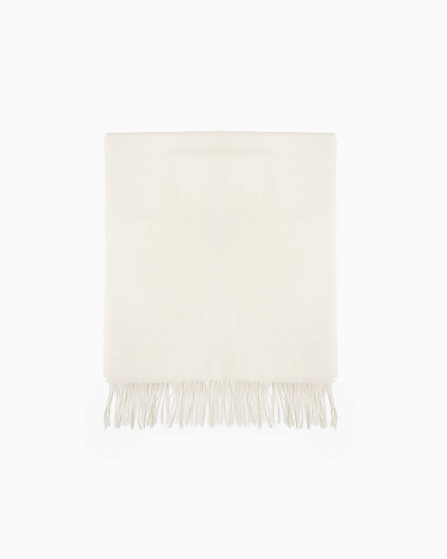 Cashmere throw blanket in ivory
