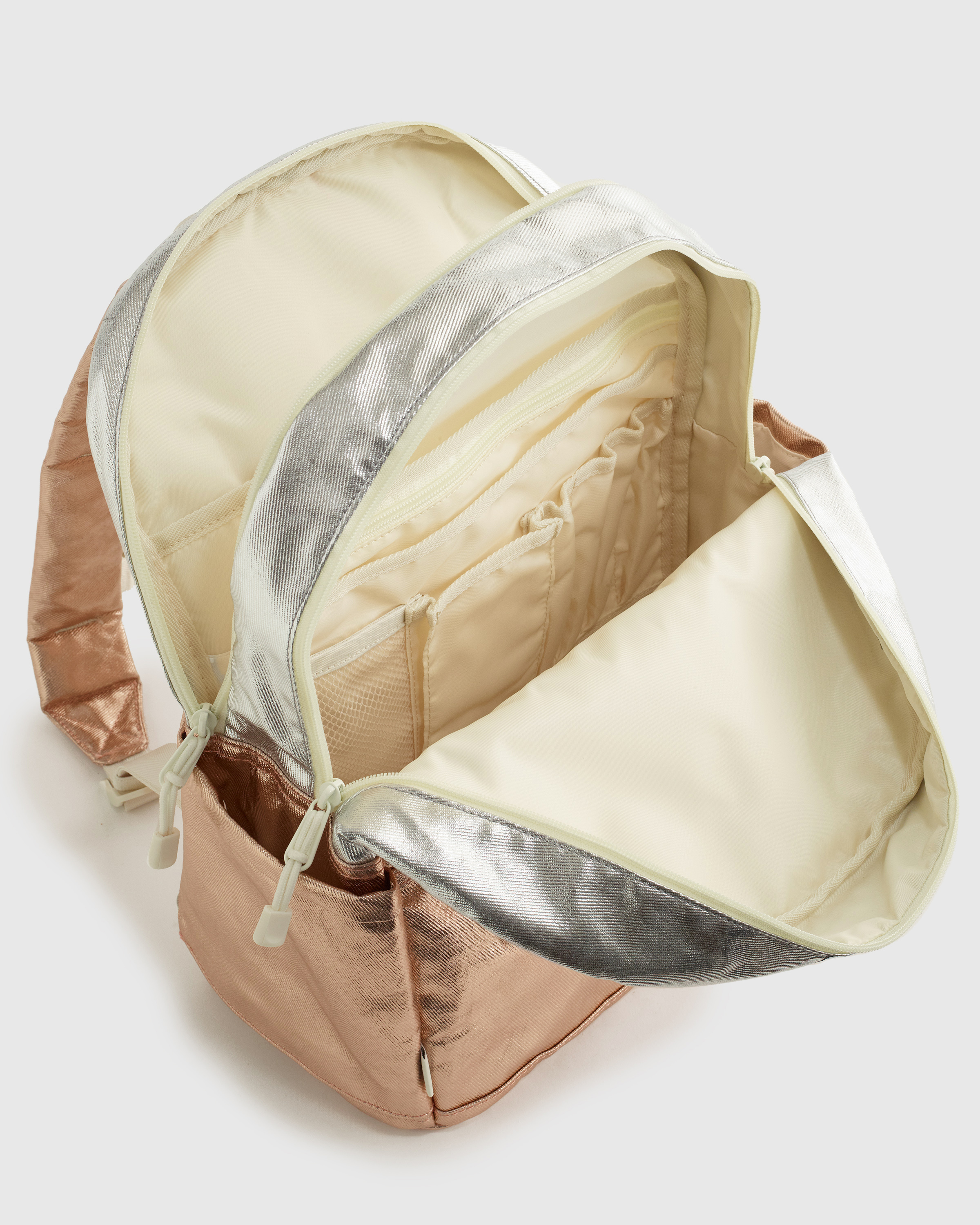 Recycled Double Pocket Backpack - Medium - thumbnail 4