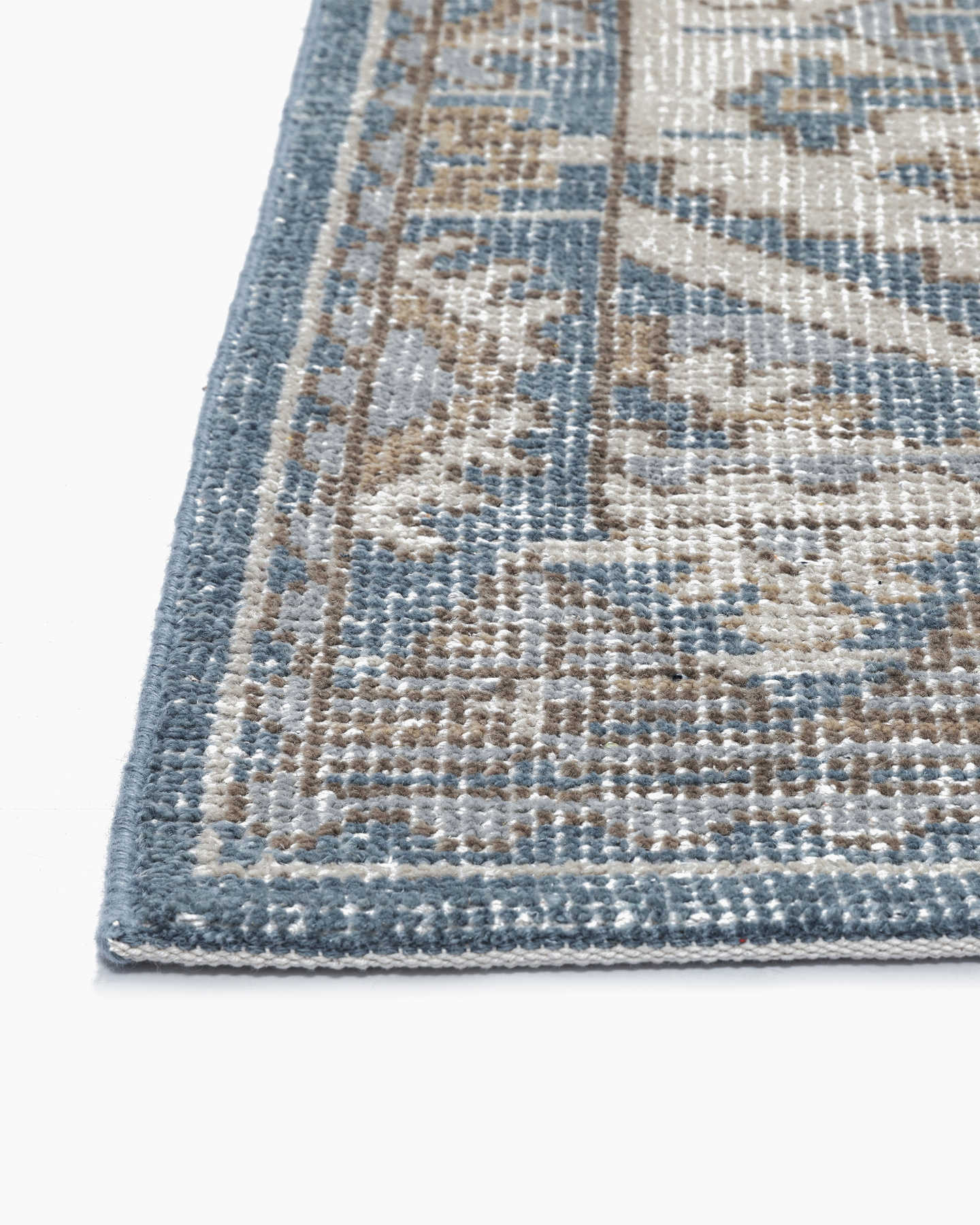 Reese Hand-Knotted Wool Rug - Neutral Blue - 2 - Thumbnail