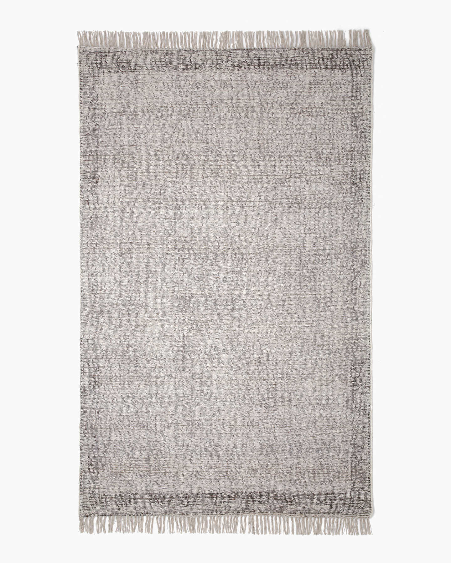 Zara Wool Flatweave Rug - Mauve - 0