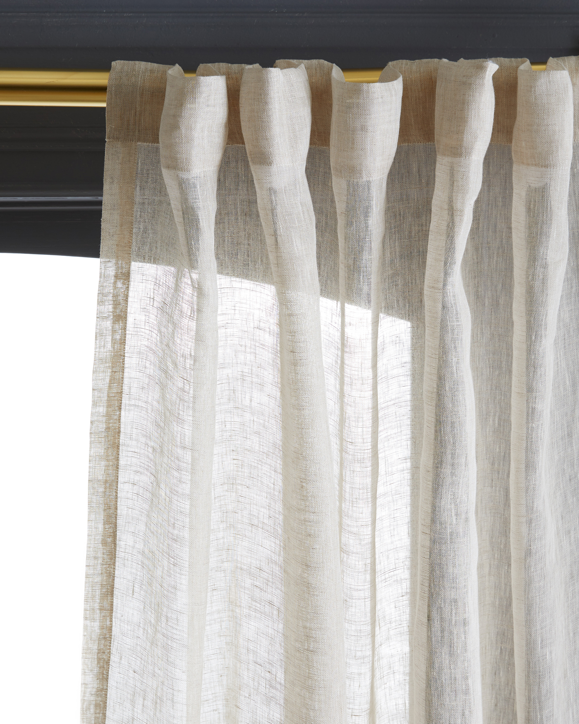 European Linen Sheer Curtain Set - thumbnail 6