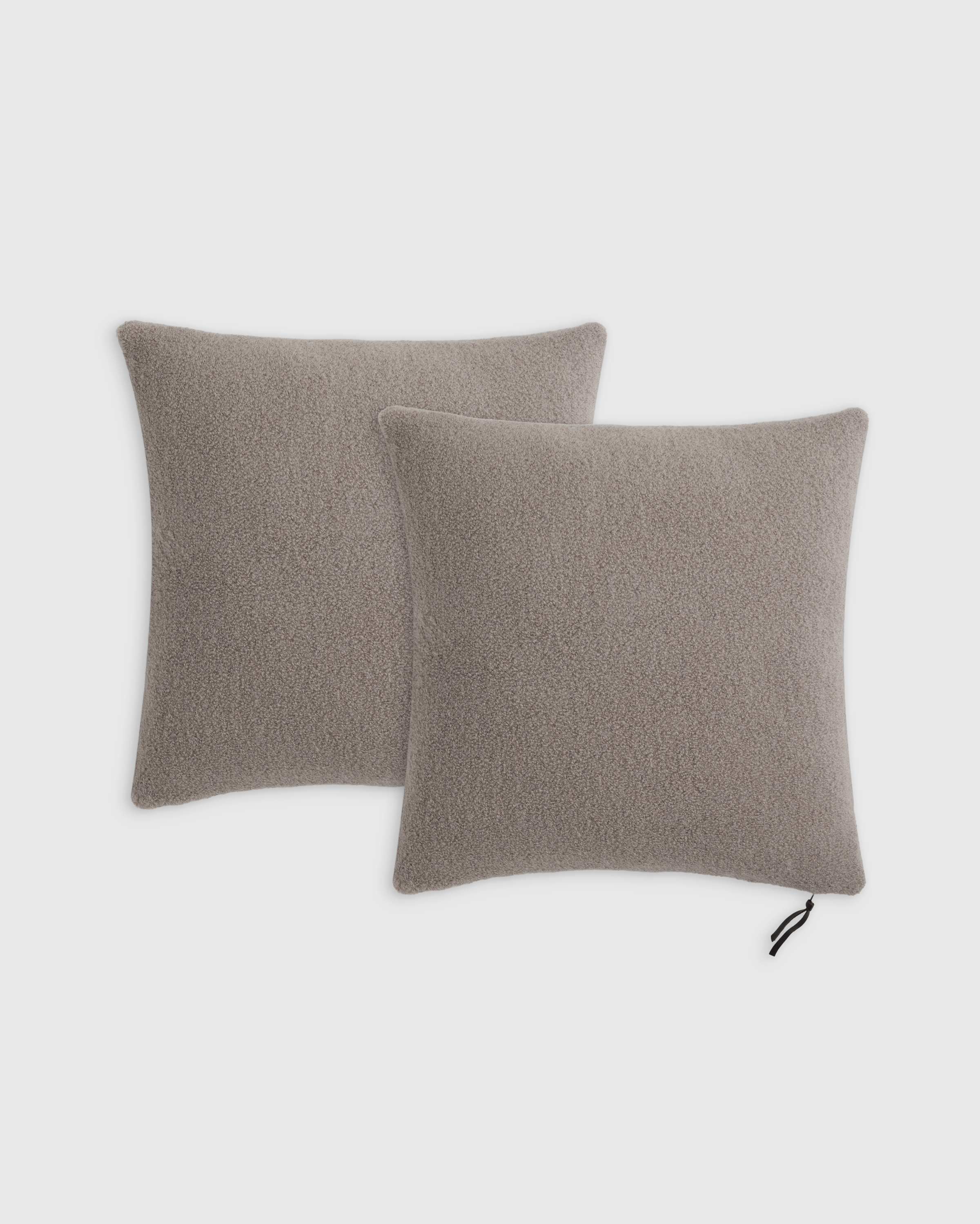 Quince Alpaca Boucle Pillow Cover Set Of 2 In Light Heather Grey