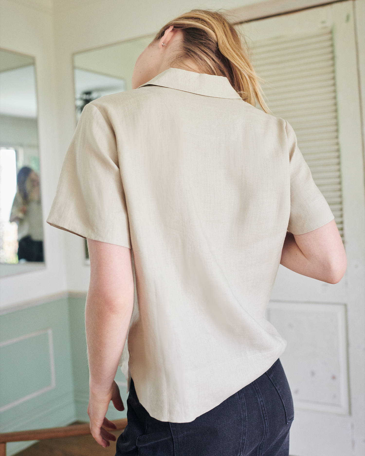 100% European Linen Short Sleeve Shirt