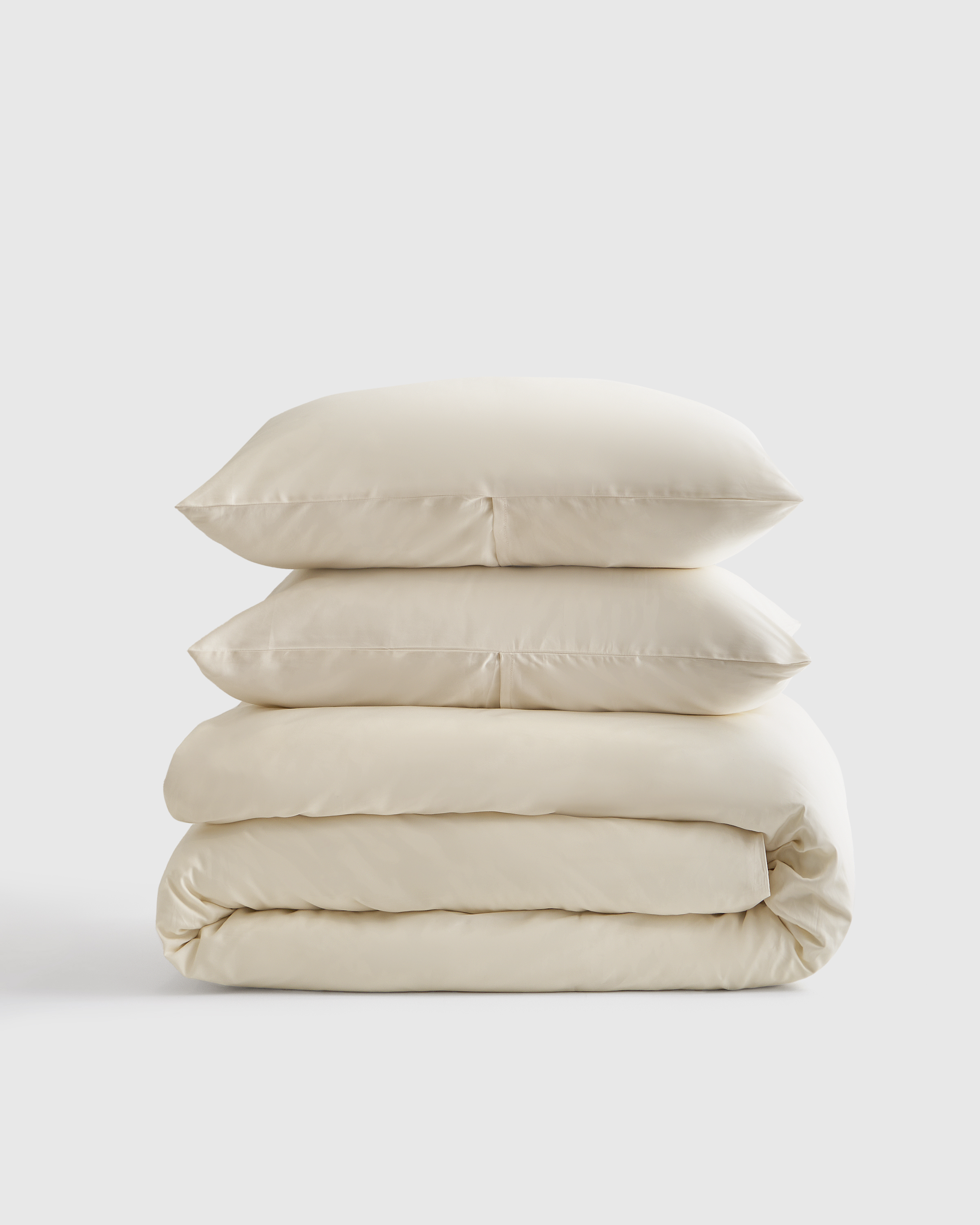 Quince Luxury Organic Sateen Duvet Cover Set In Neutral