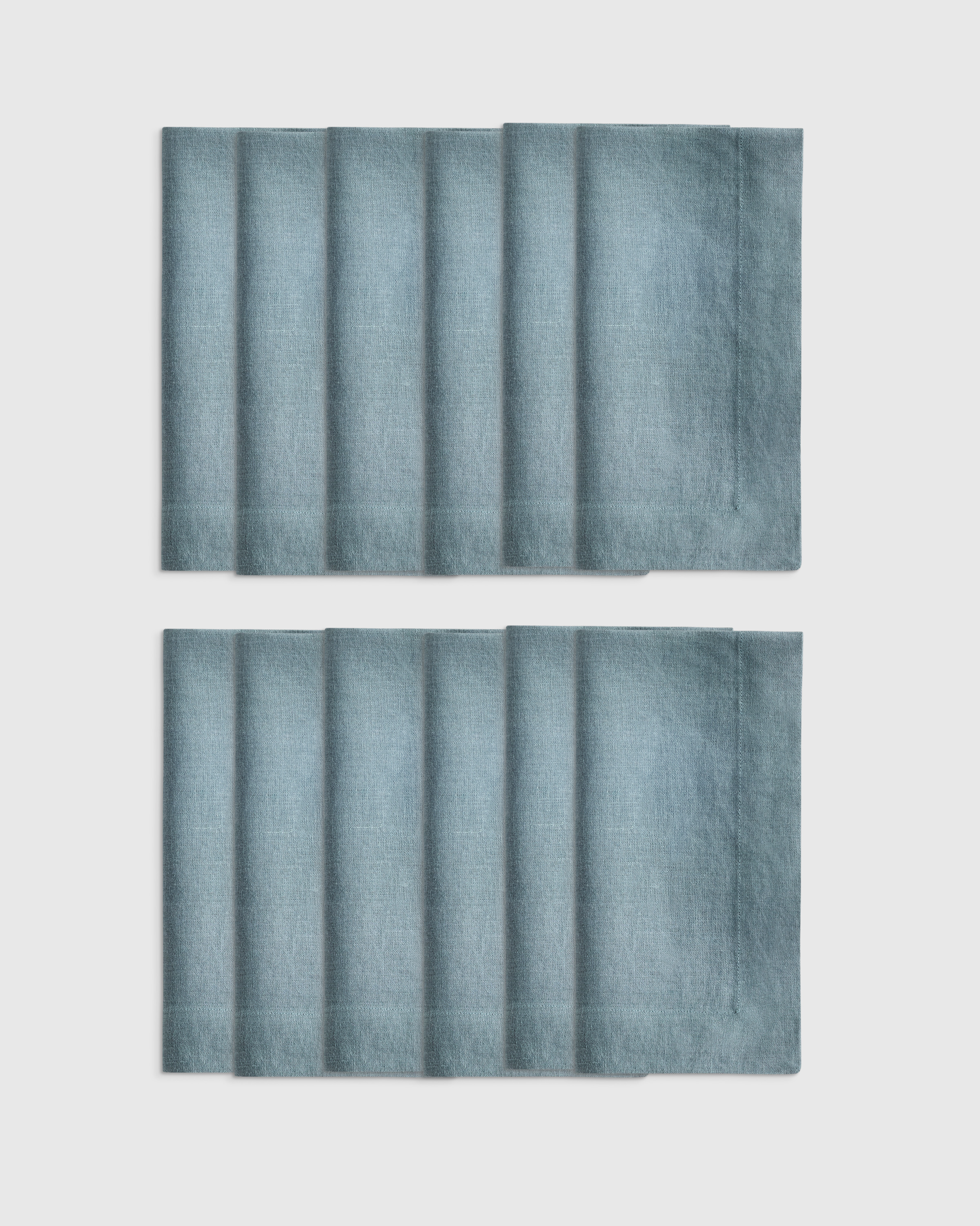 European Linen Wide-Hem Napkins (Set of 12)