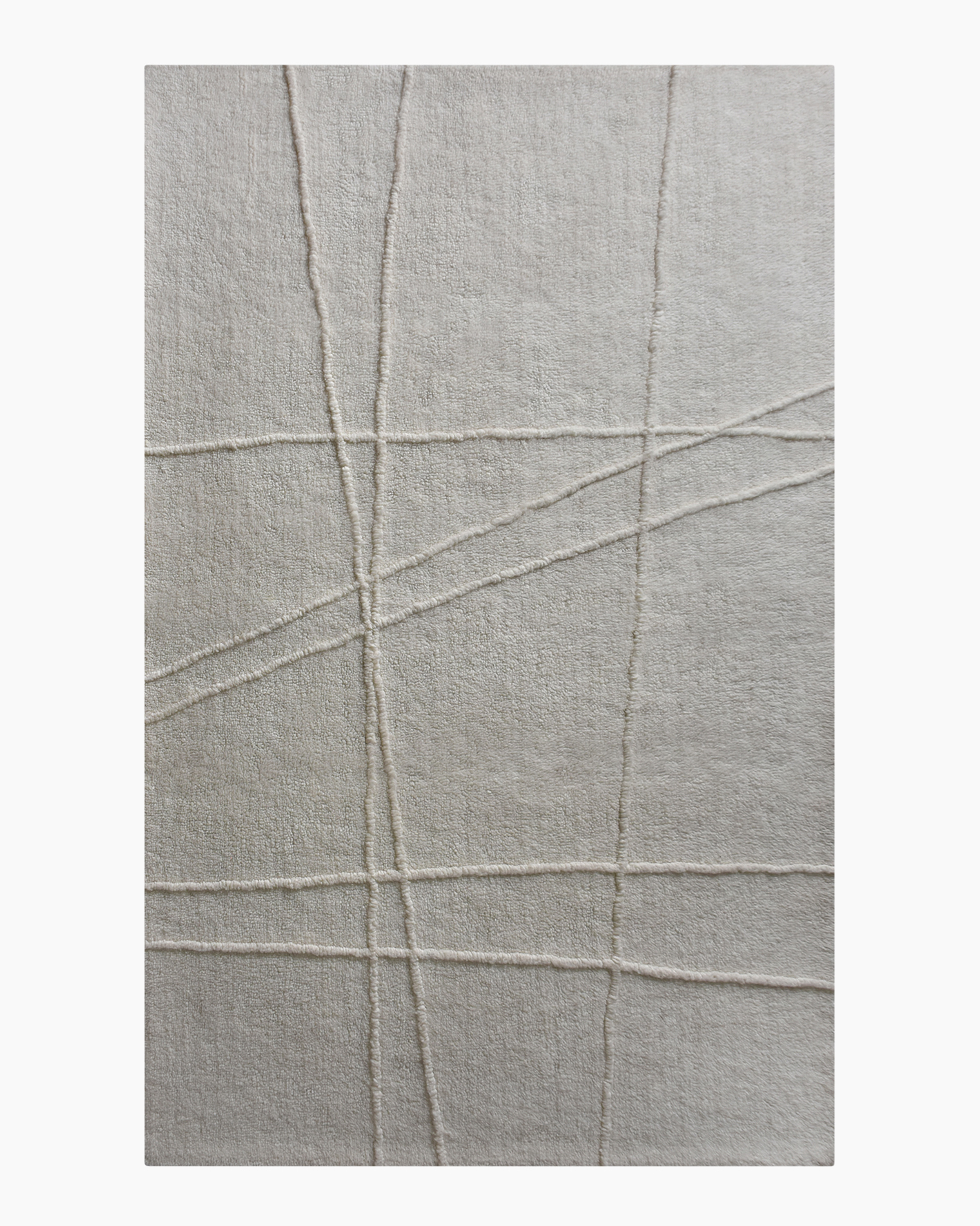 Quince Carter Tufted Wool Rug In Ivory