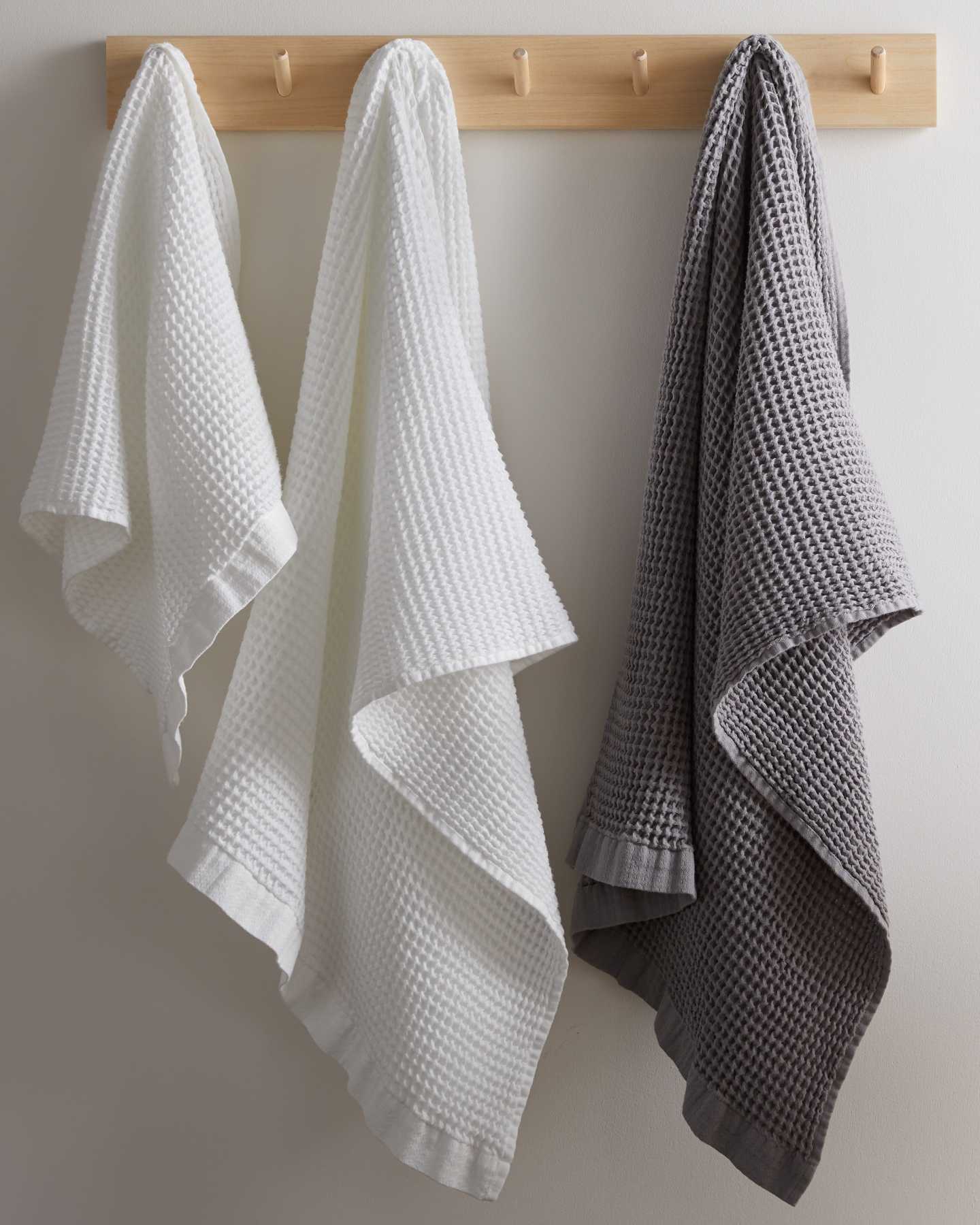 Organic Turkish Waffle Towel Bundle - Grey - 4 - Thumbnail