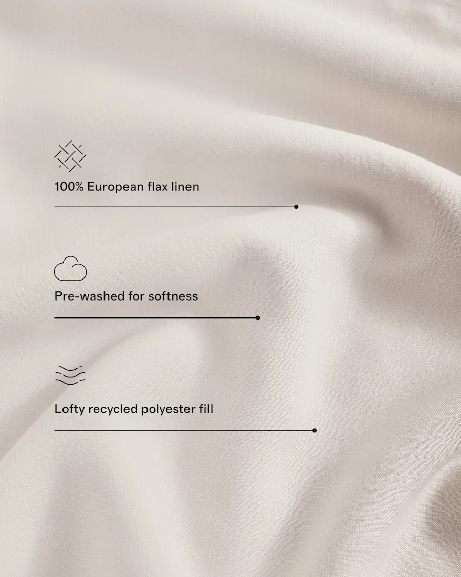 linen quilt bedding technical call out