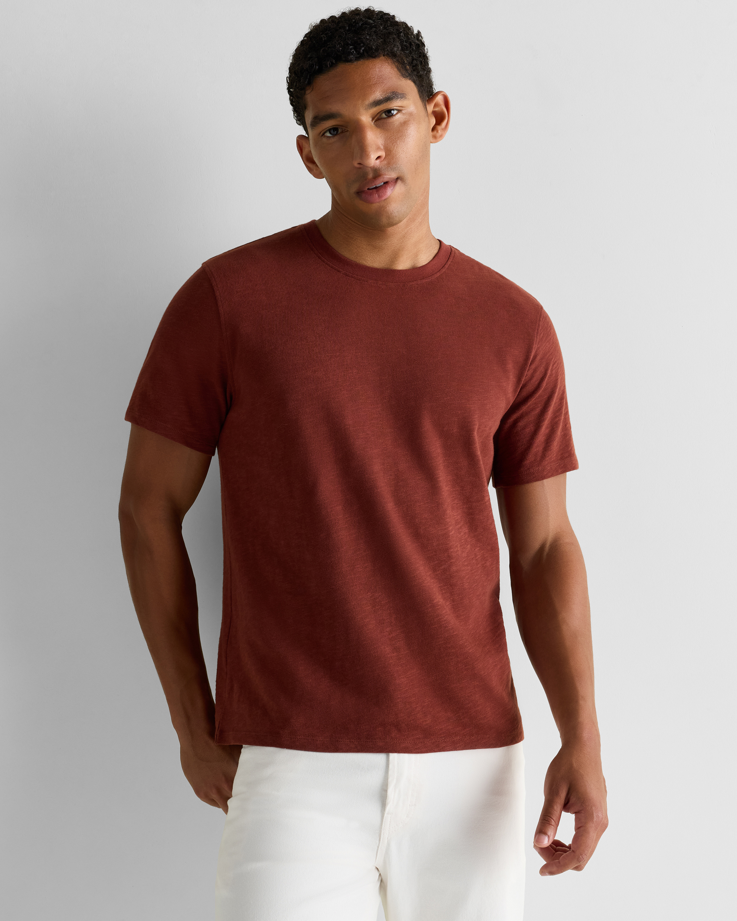 100% Organic Cotton Slub Crewneck Tee