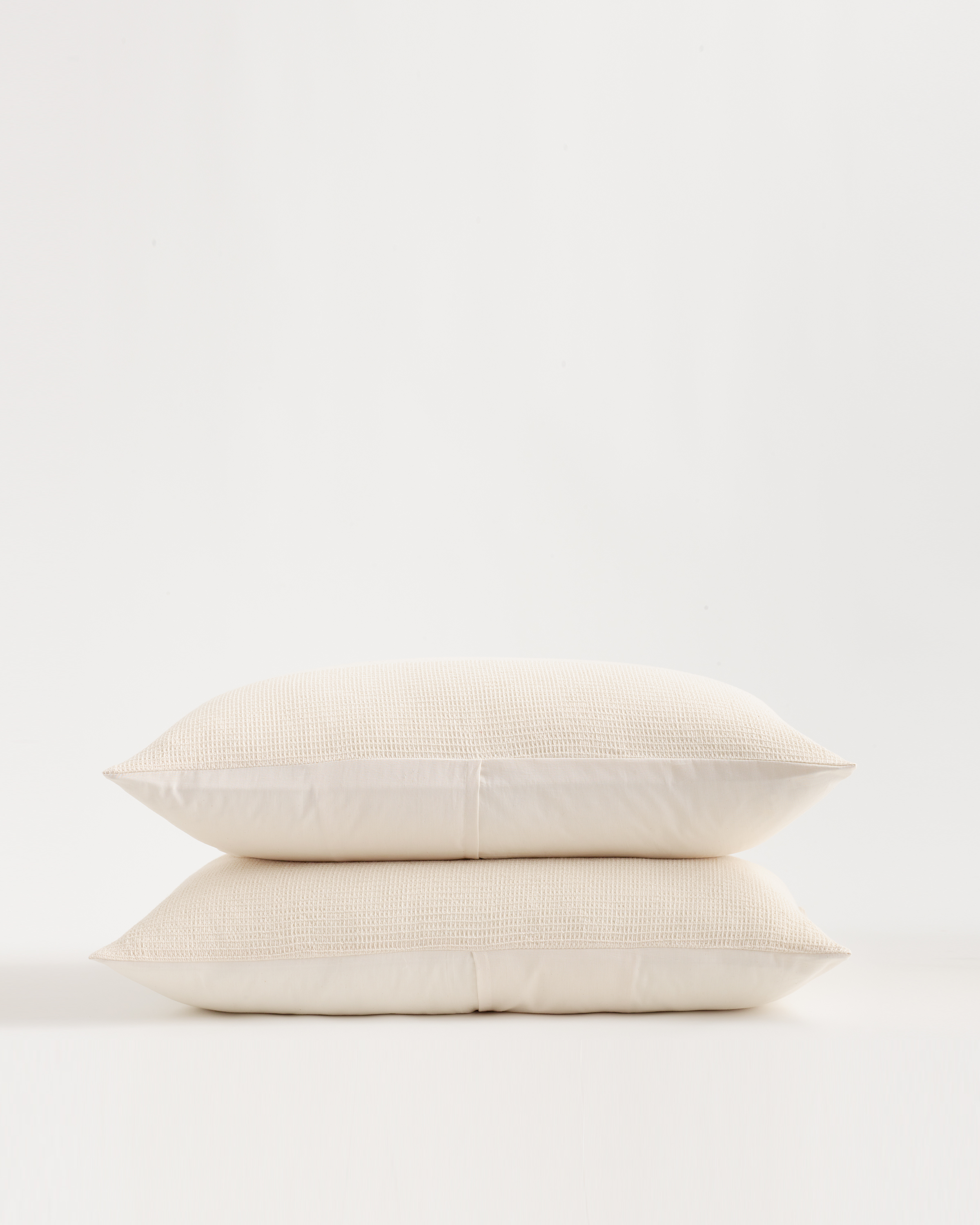 Organic Cotton Waffle Stripe Sham Set (Standard) by Quince