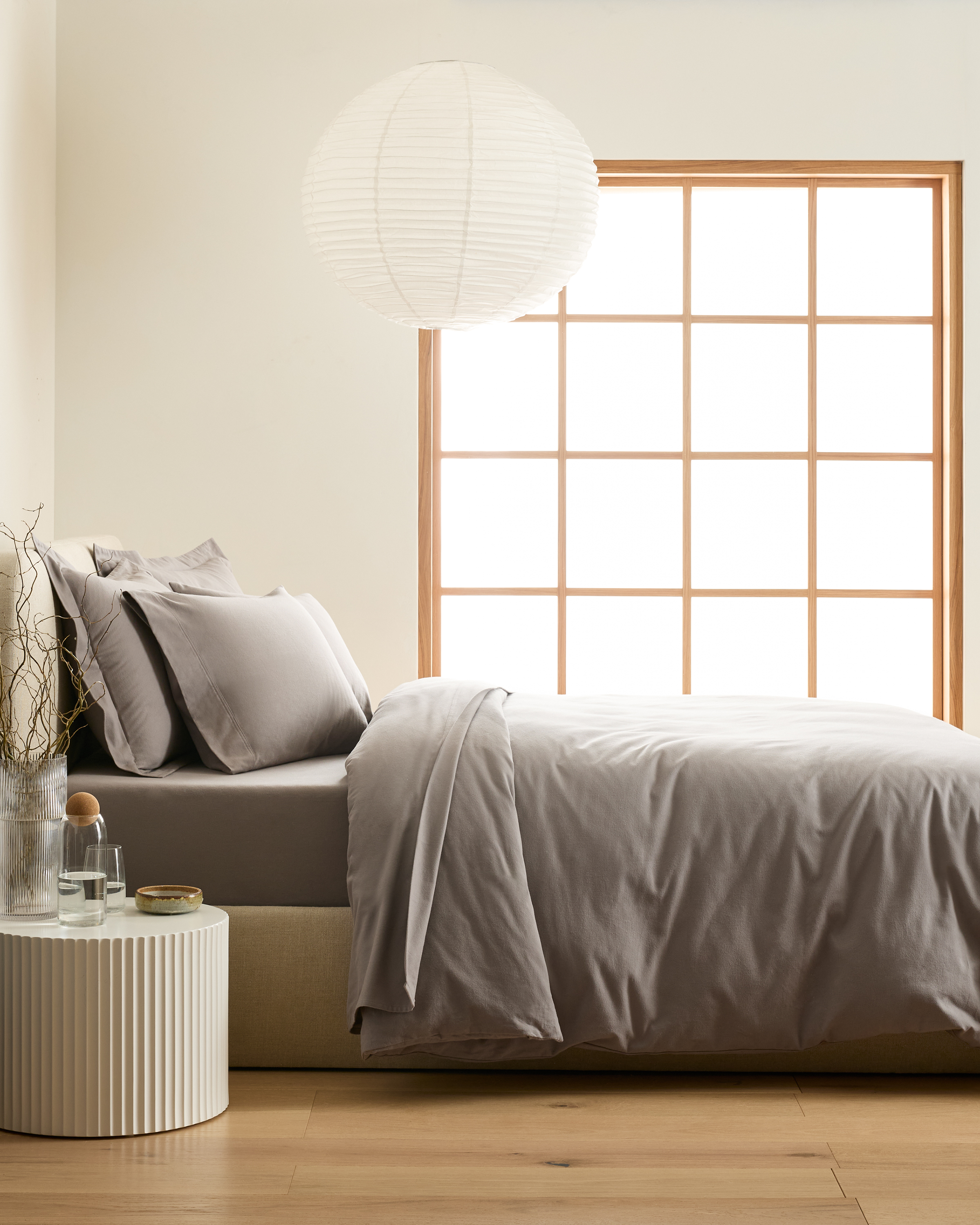 Luxury Organic Flannel Duvet Cover Set - thumbnail 3