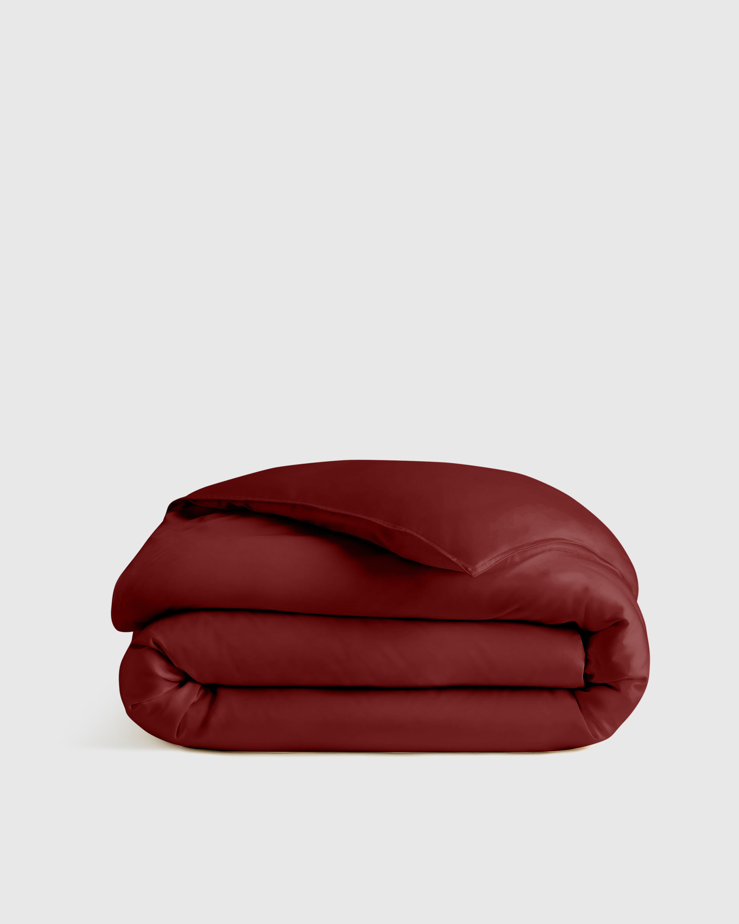 Organic Bamboo Viscose Duvet Cover | Quince in Burgundy