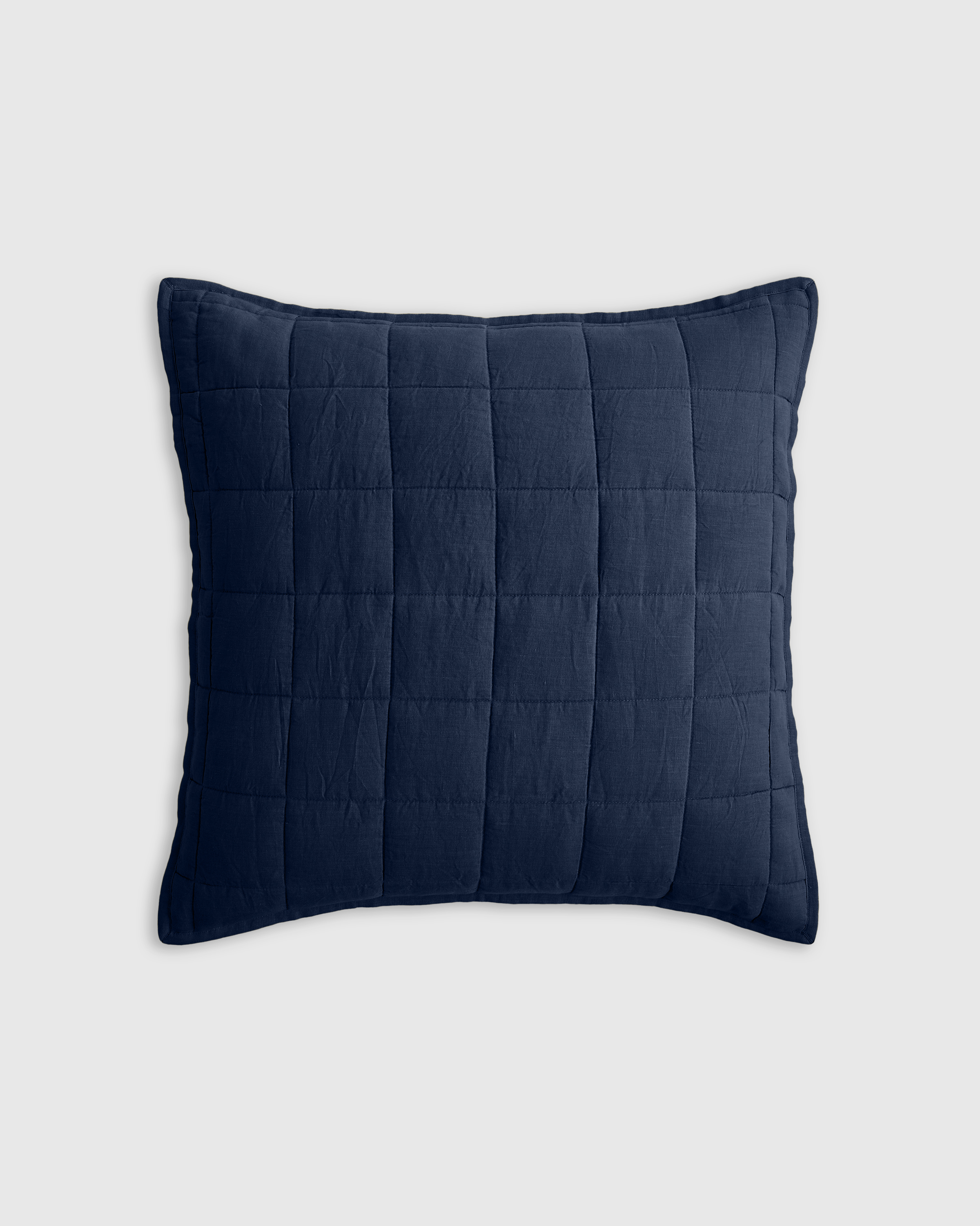 Belgian Linen Quilted Euro Sham