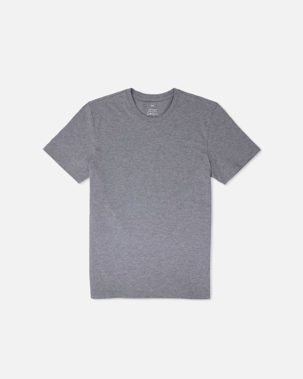 Luxe Touch Pima Crewneck Tee - Heather Grey