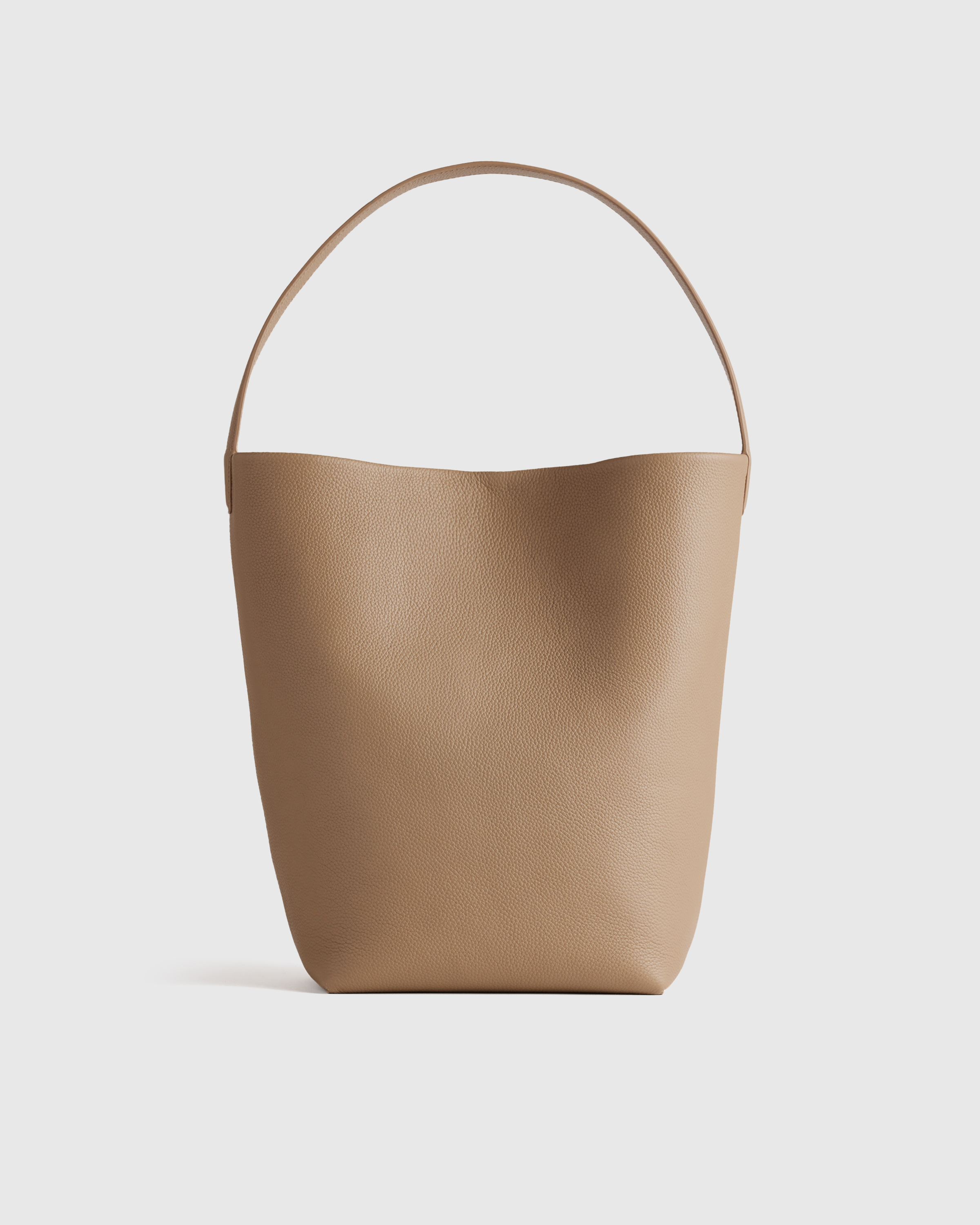 Italian Leather Large Soft Bucket Shoulder Bag