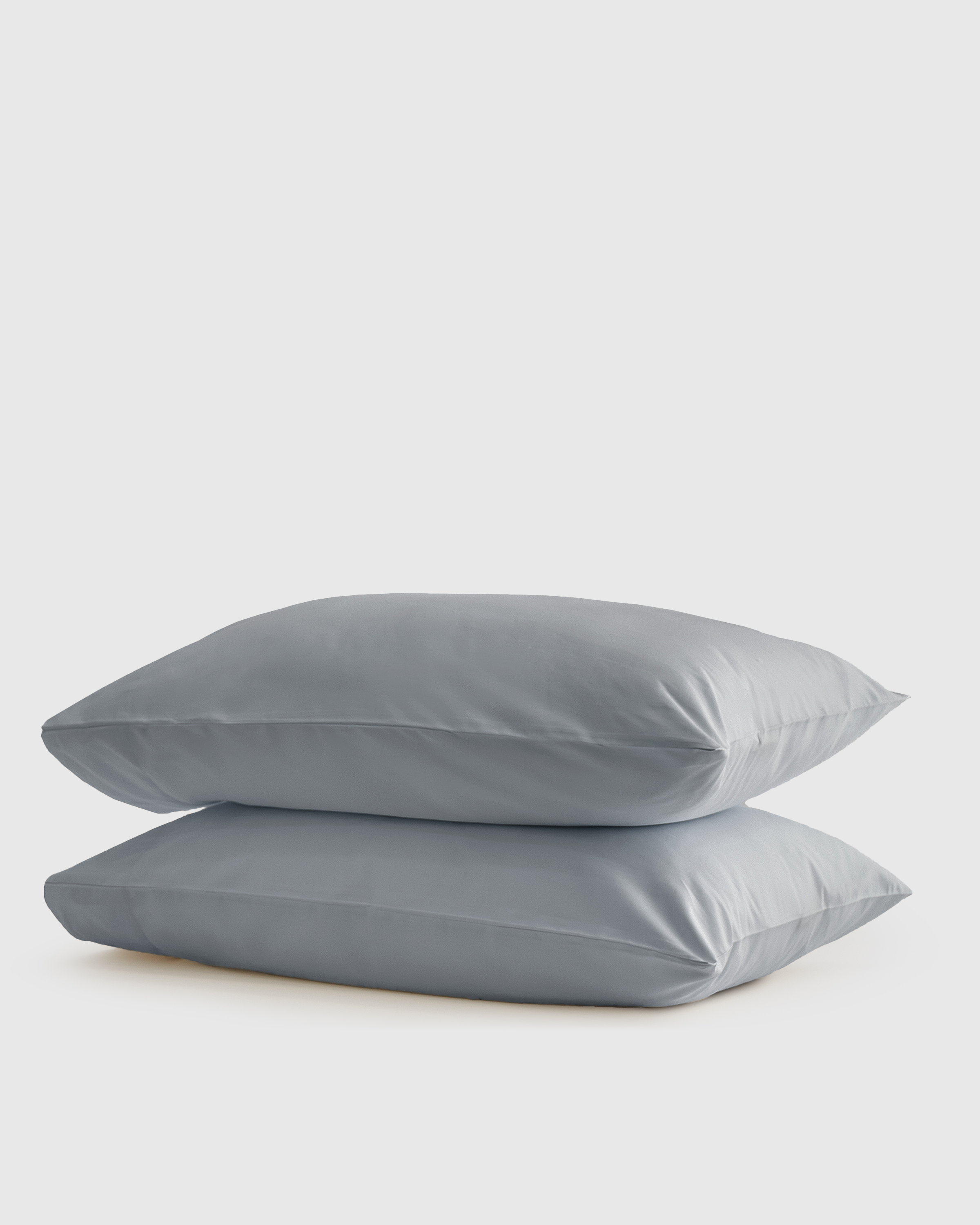 Luxury Organic Sateen Pillowcase Set in Windowpane - King