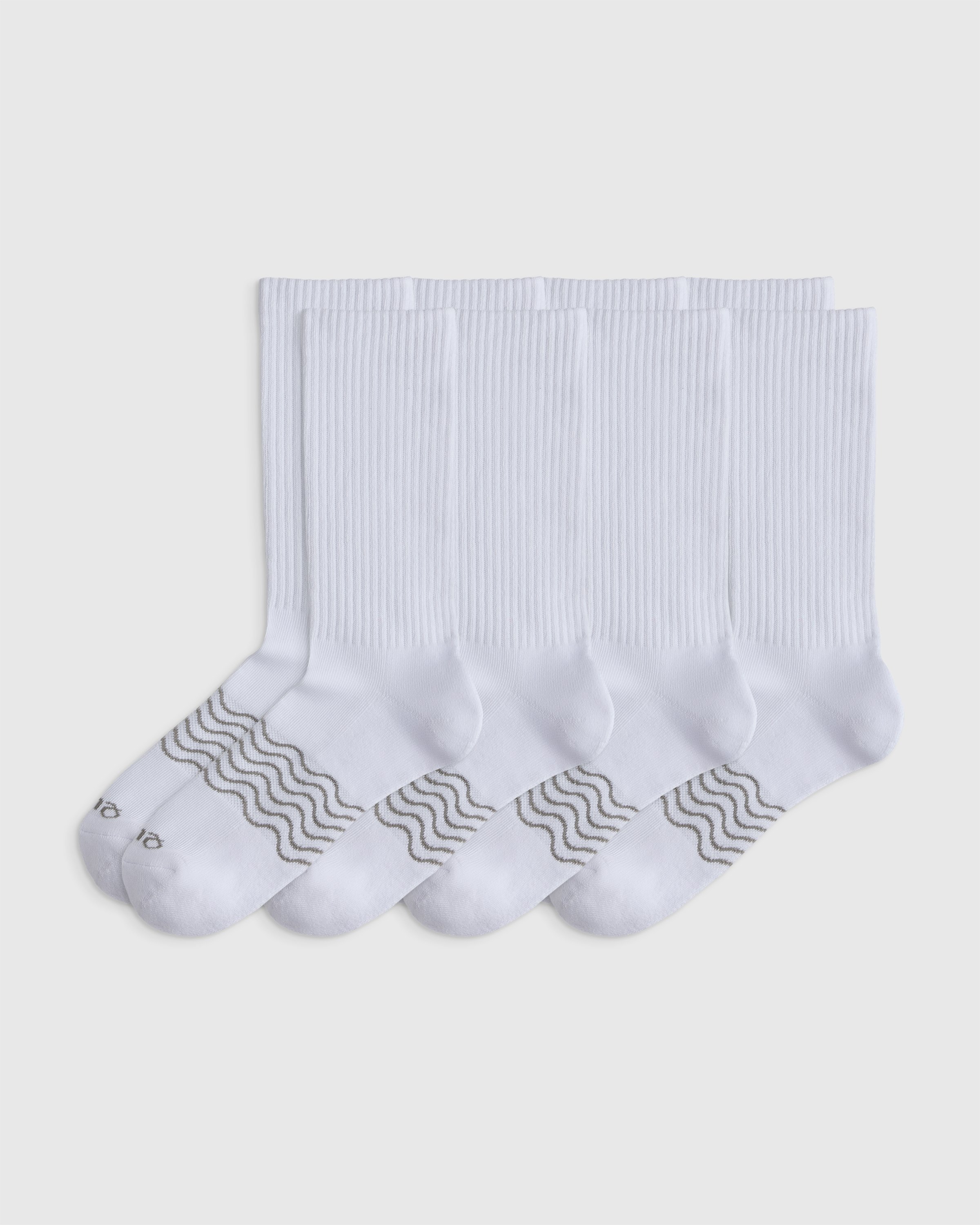 Everyday Cotton Solid Crew Socks (4-pack)