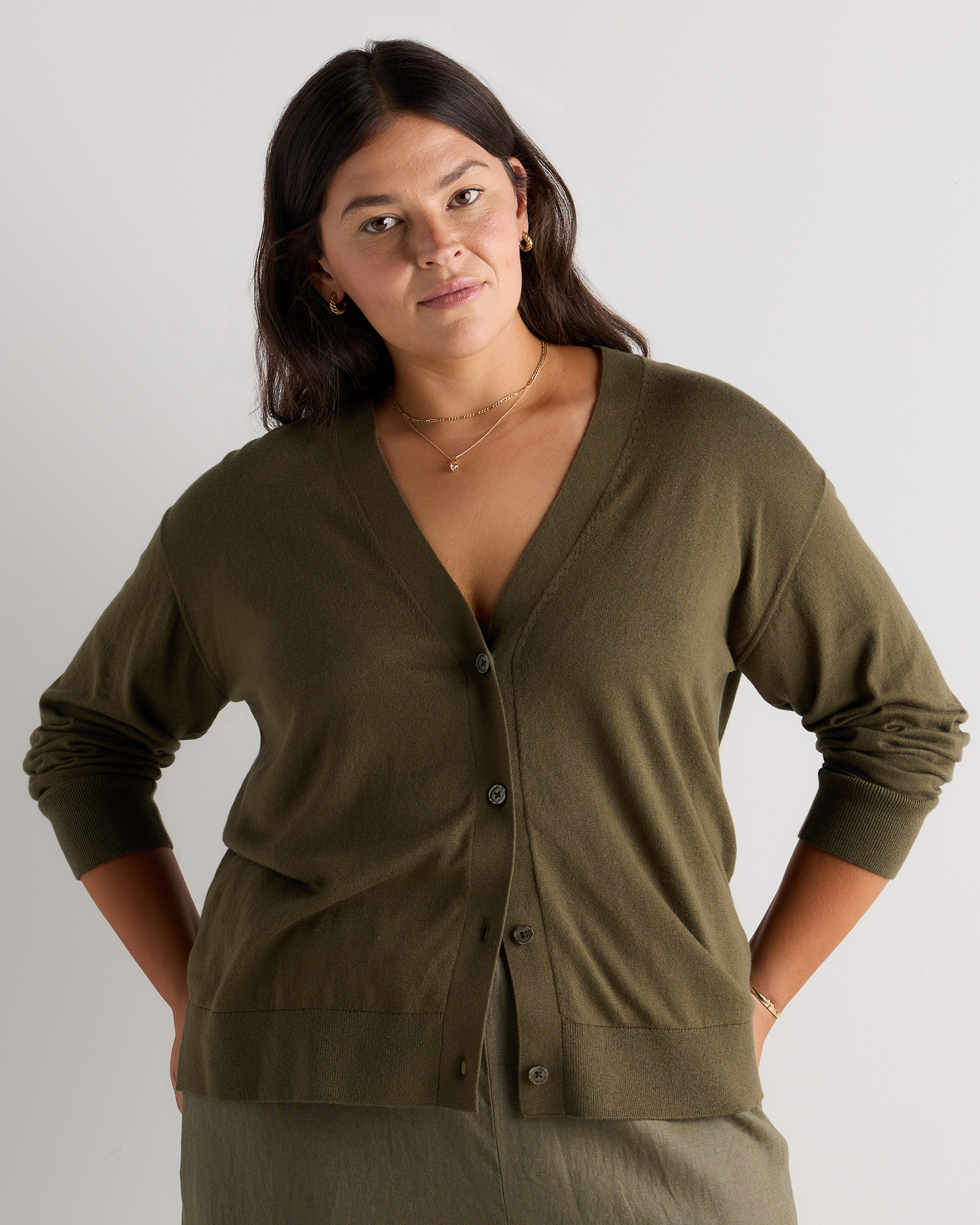 Lightweight Cotton Cashmere Cardigan