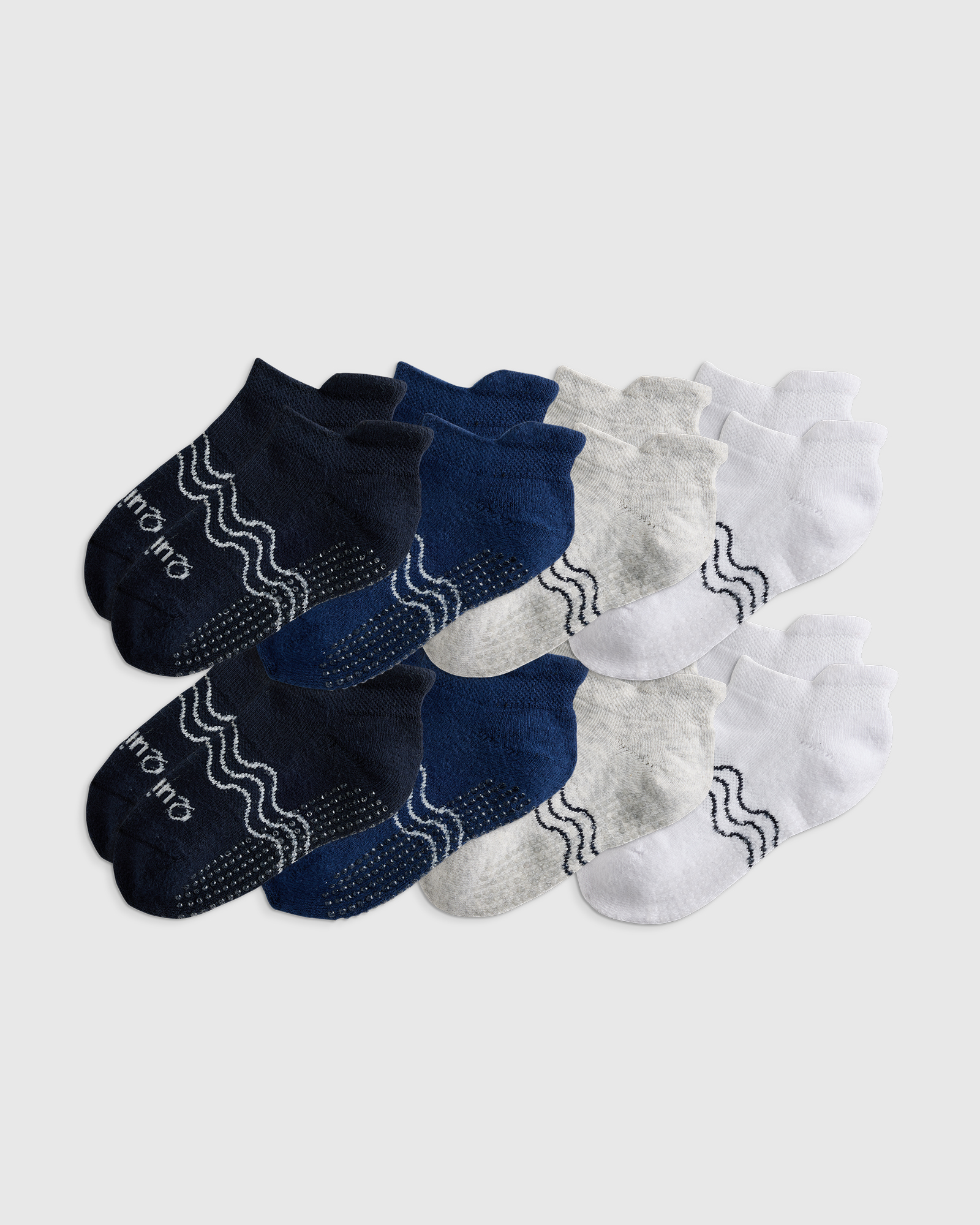 Kids Organic Cotton Gripper Ankle Socks 8-Pack - Toddler - thumbnail 6