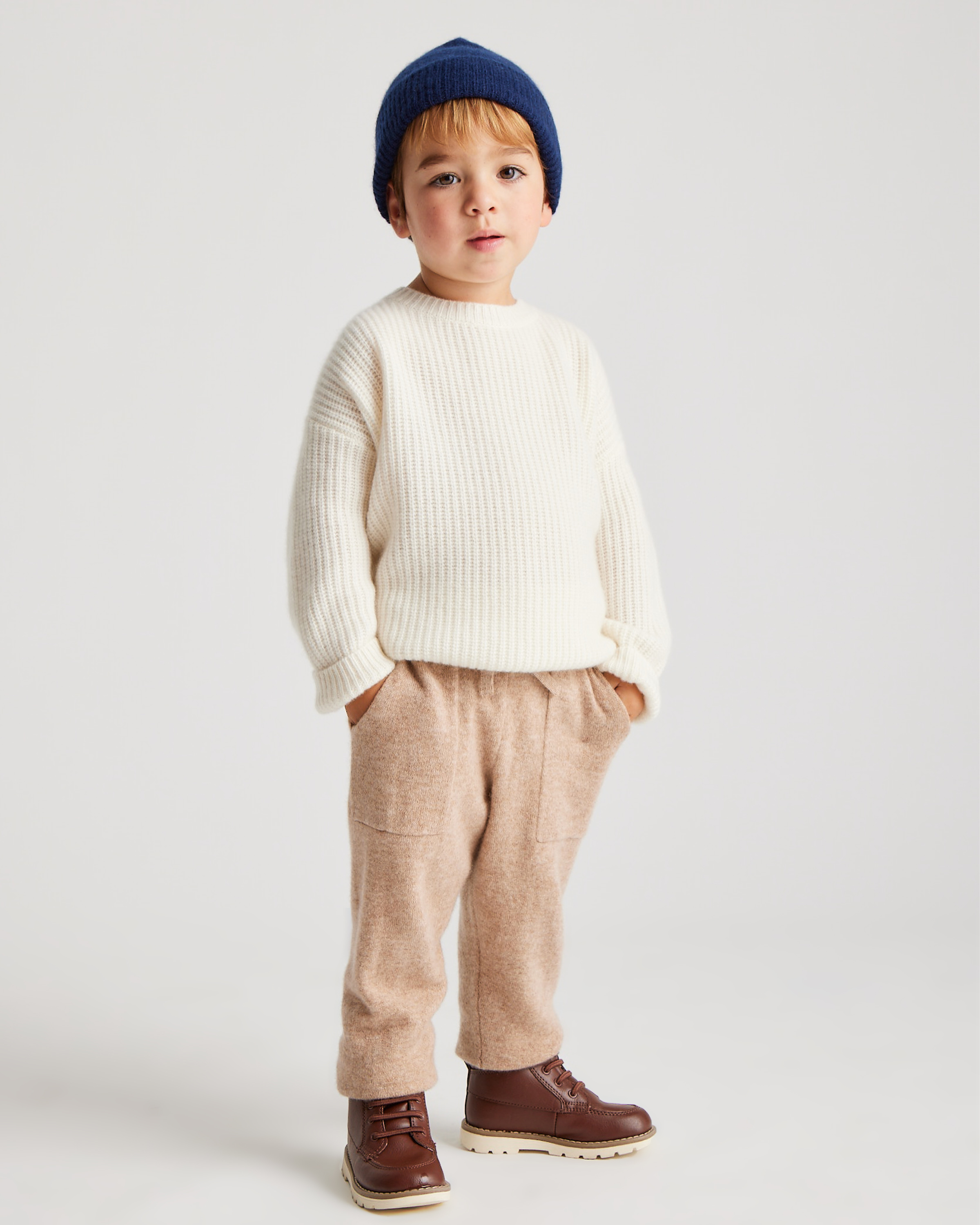 Mongolian Cashmere Fisherman Tunic Sweater - Toddler - thumbnail 8