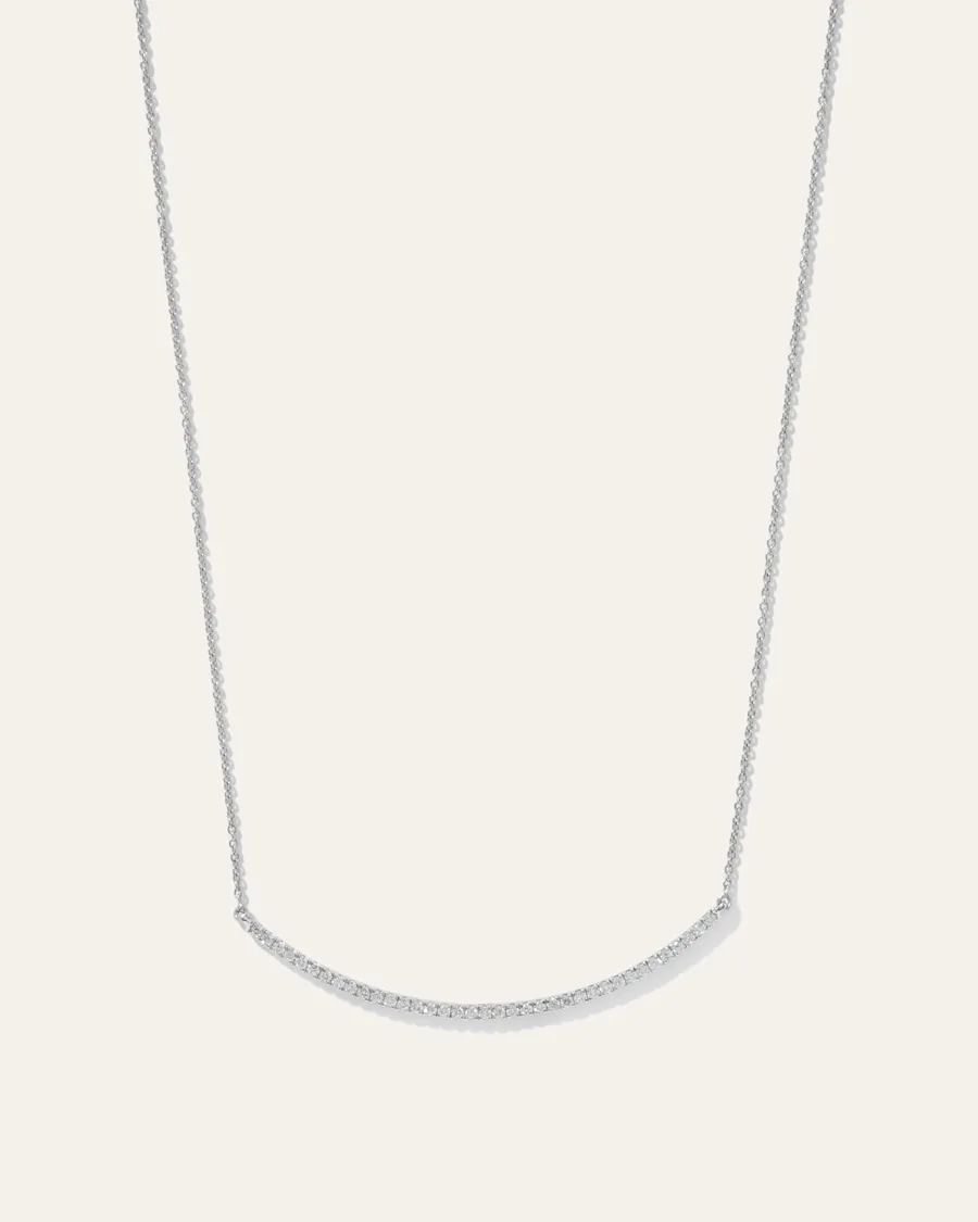 Pave Diamond Harlowe Curved Bar Neck(1)