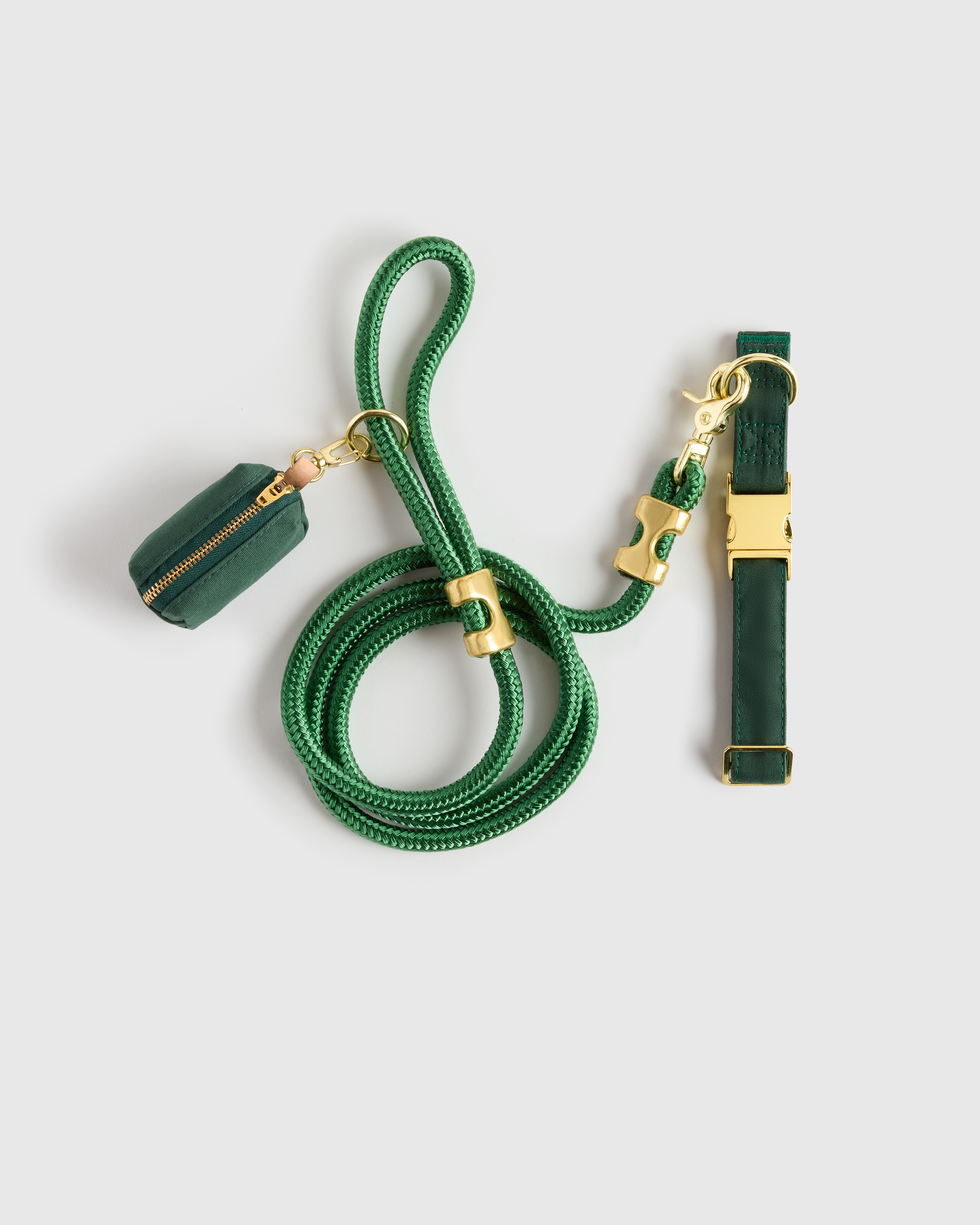 100% Cotton-Wrapped Nylon Dog Collar Walk Kit
