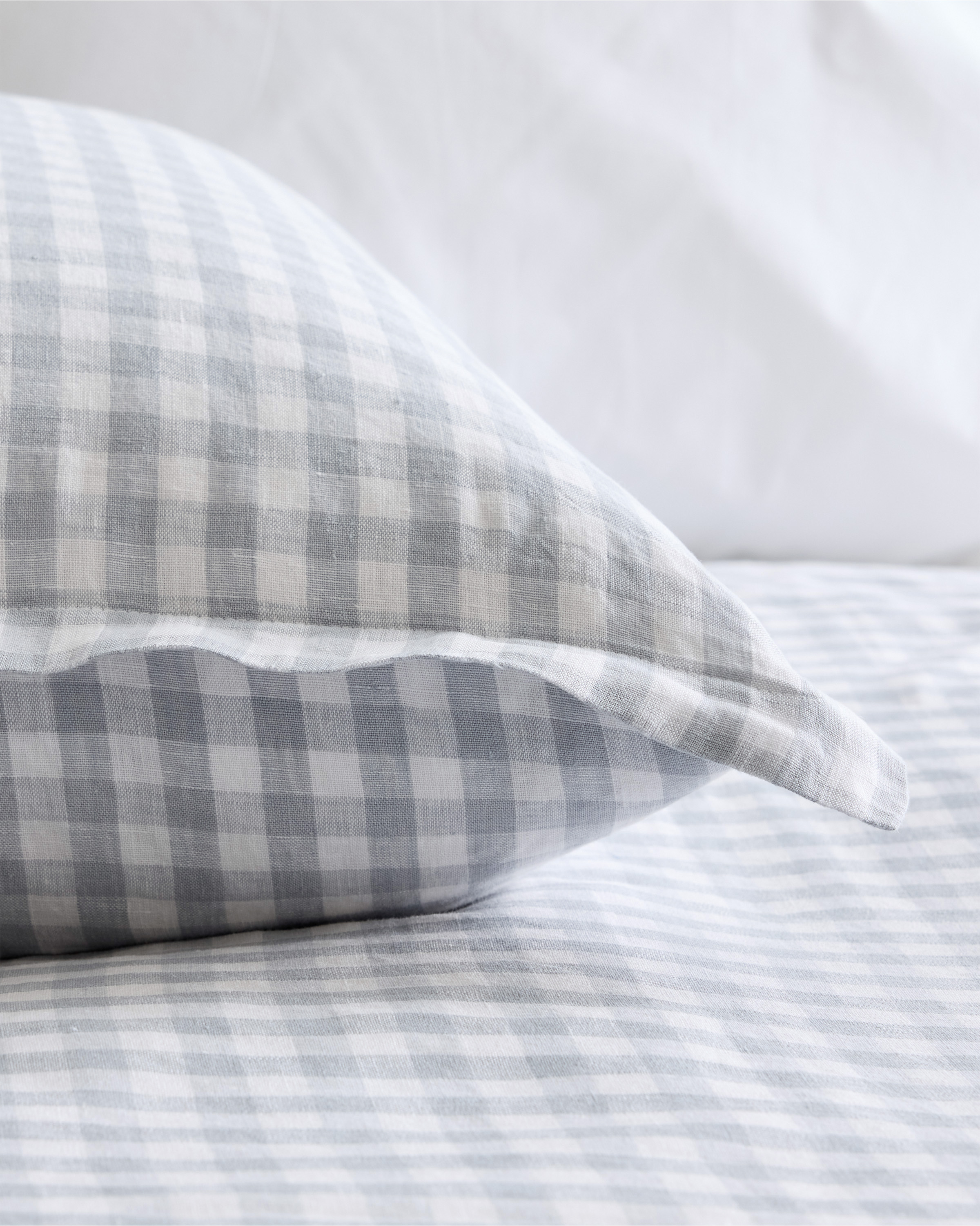 European Linen Gingham Euro Sham - thumbnail 3