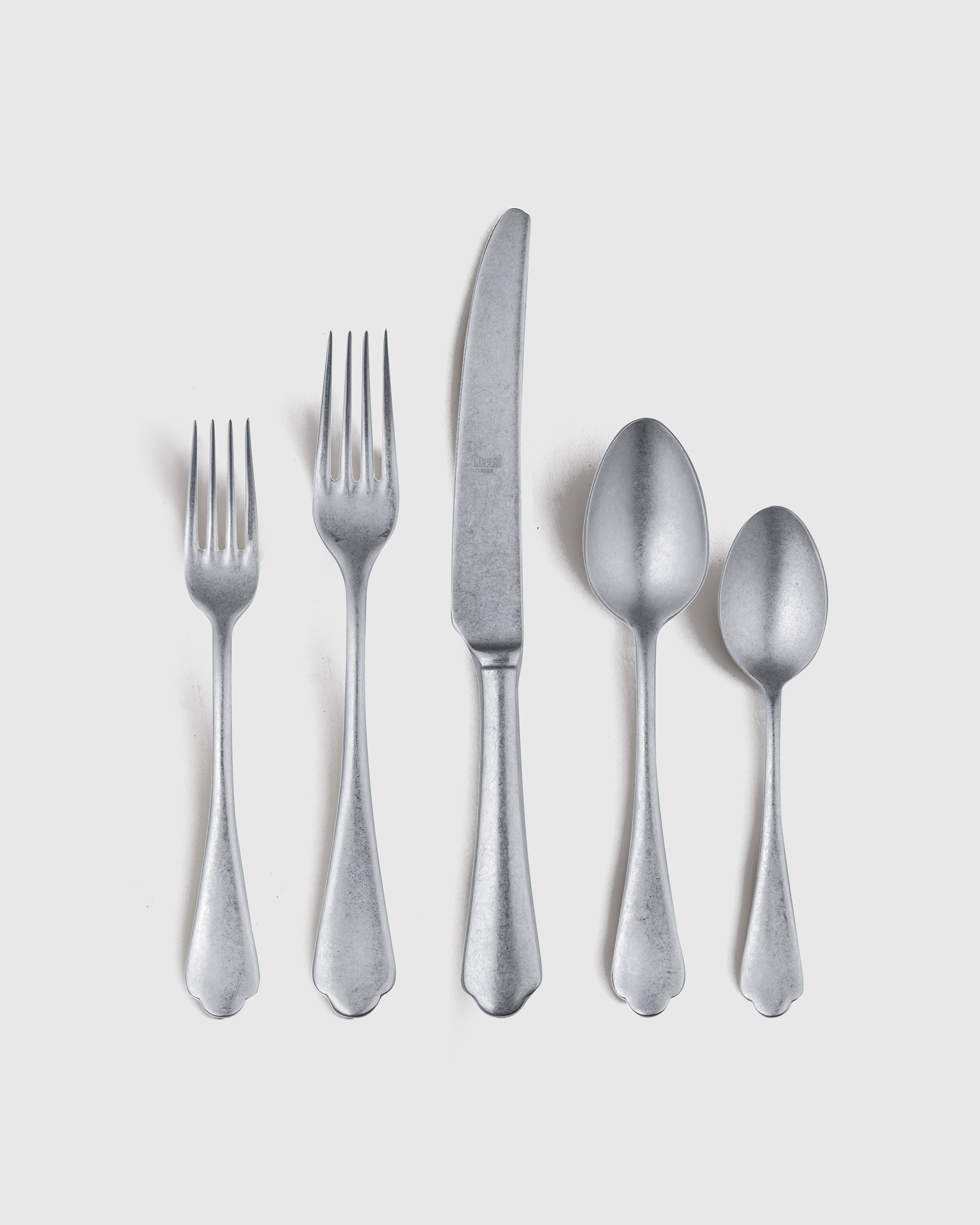Quince Dolce Vita Flatware 20-pc Set In Pewter Stainless Steel
