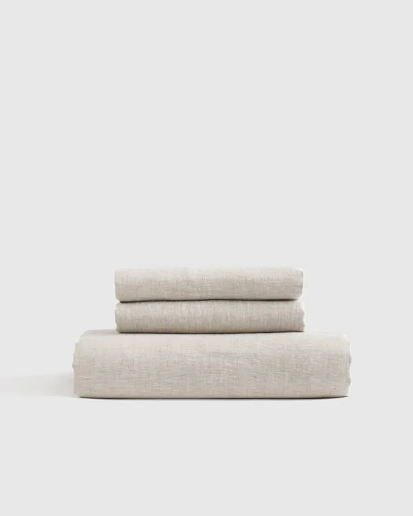 European Linen Chambray Fitted Sheet Set 