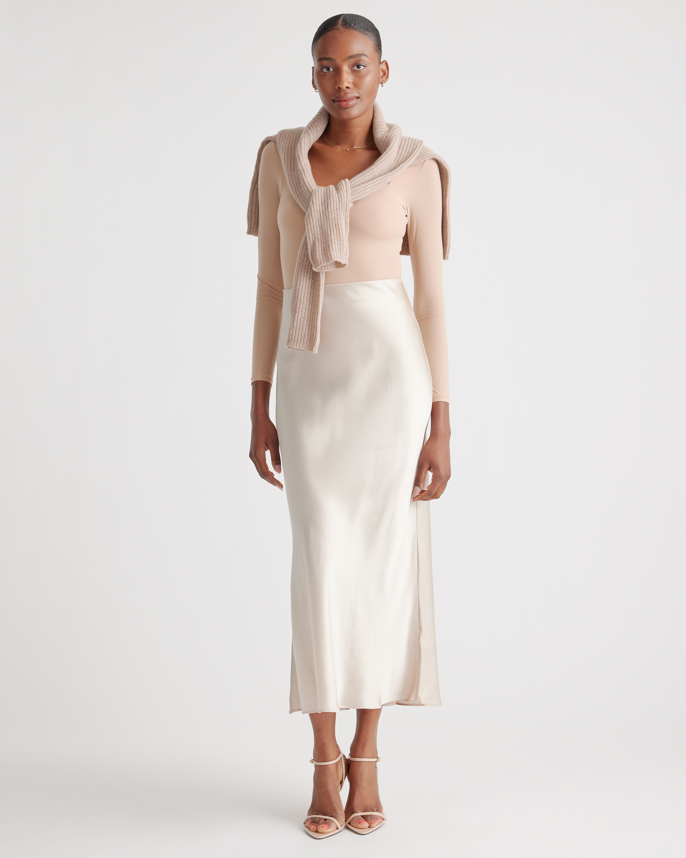 100% Washable Silk Maxi Skirt - thumbnail 8
