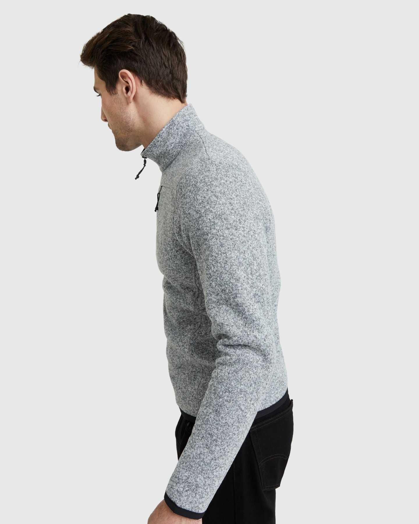 Quarter Zip Sweater Fleece Jacket - 13649835720815