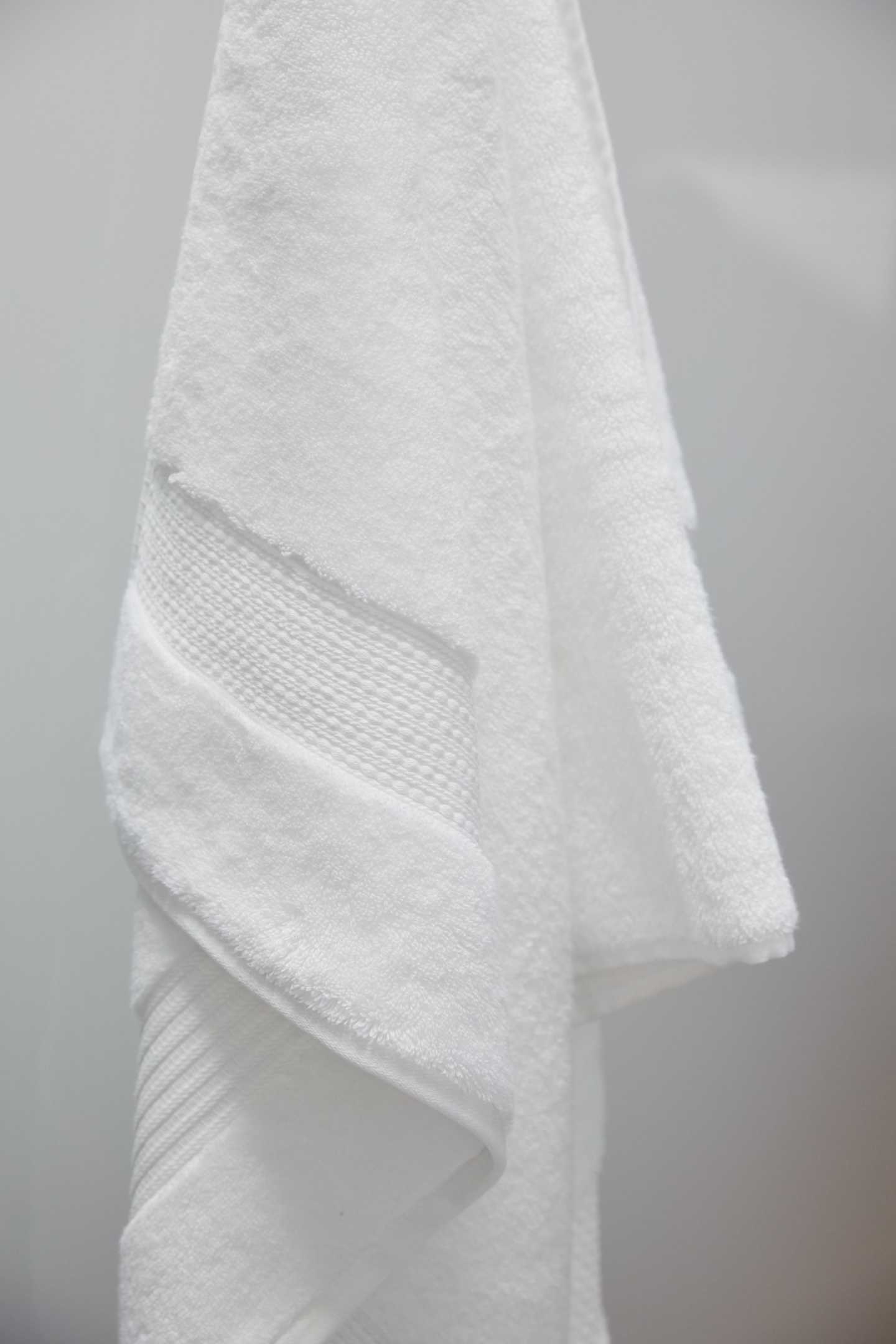 Turkish Quick-Dry Bath Towels (Set of 2) - White - 3 - Thumbnail