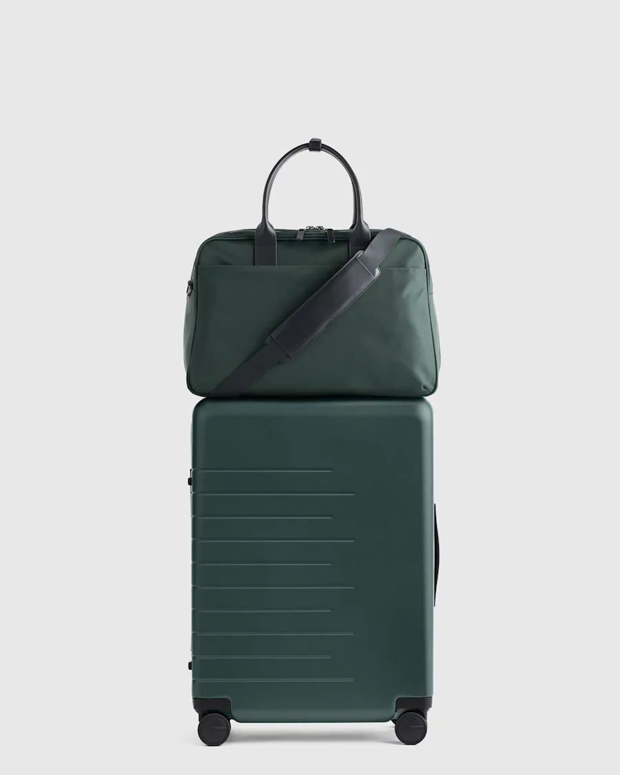 check in dark green