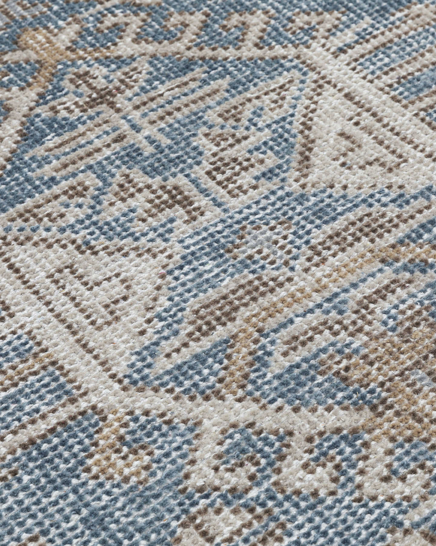 Reese Hand-Knotted Wool Rug - Neutral Blue - 1 - Thumbnail