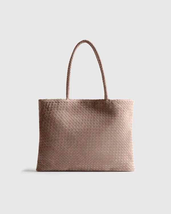 Siena Suede Handwoven Tote